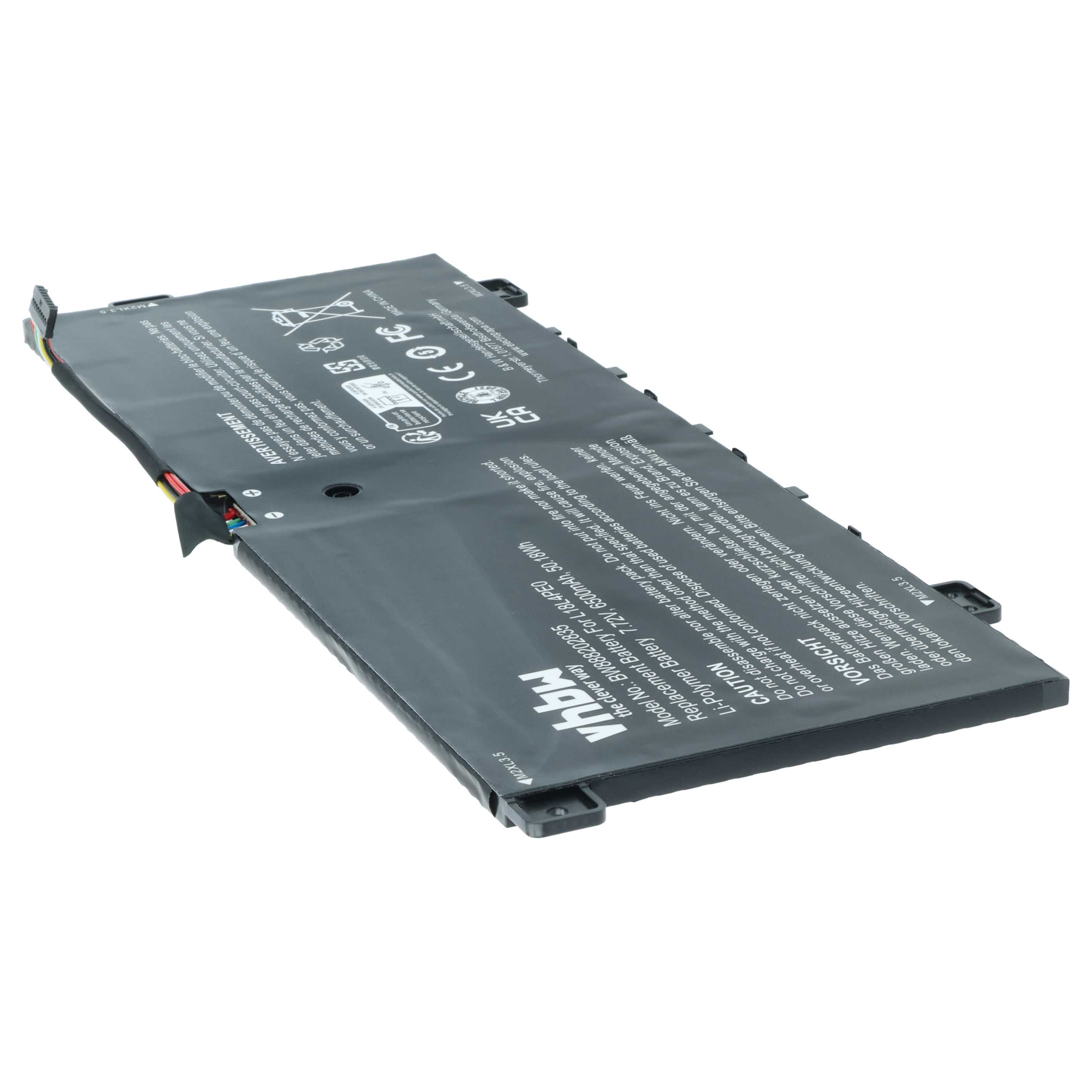 Akumulator do laptopa zamiennik Lenovo 5B10U40209, 5B10U40210, 5B10W67185, 5B10W67296 - 6500 mAh 7,72 V LiPo