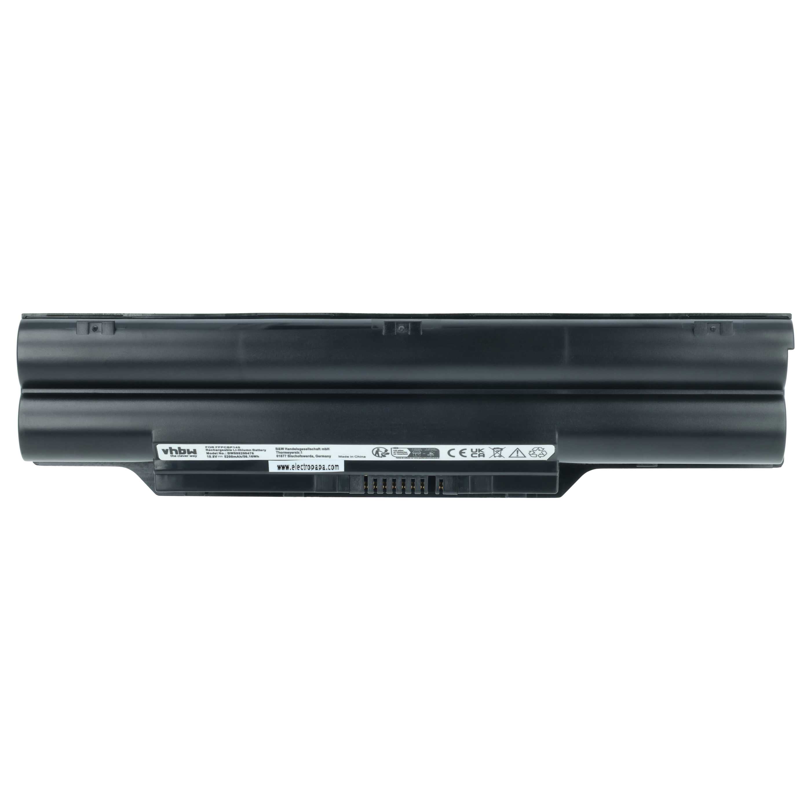 Akumulator do laptopa zamiennik Fujitsu cp293541-01, CP293550-01, CP355510-01 - 5200 mAh 10,8 V LiPo, czarny