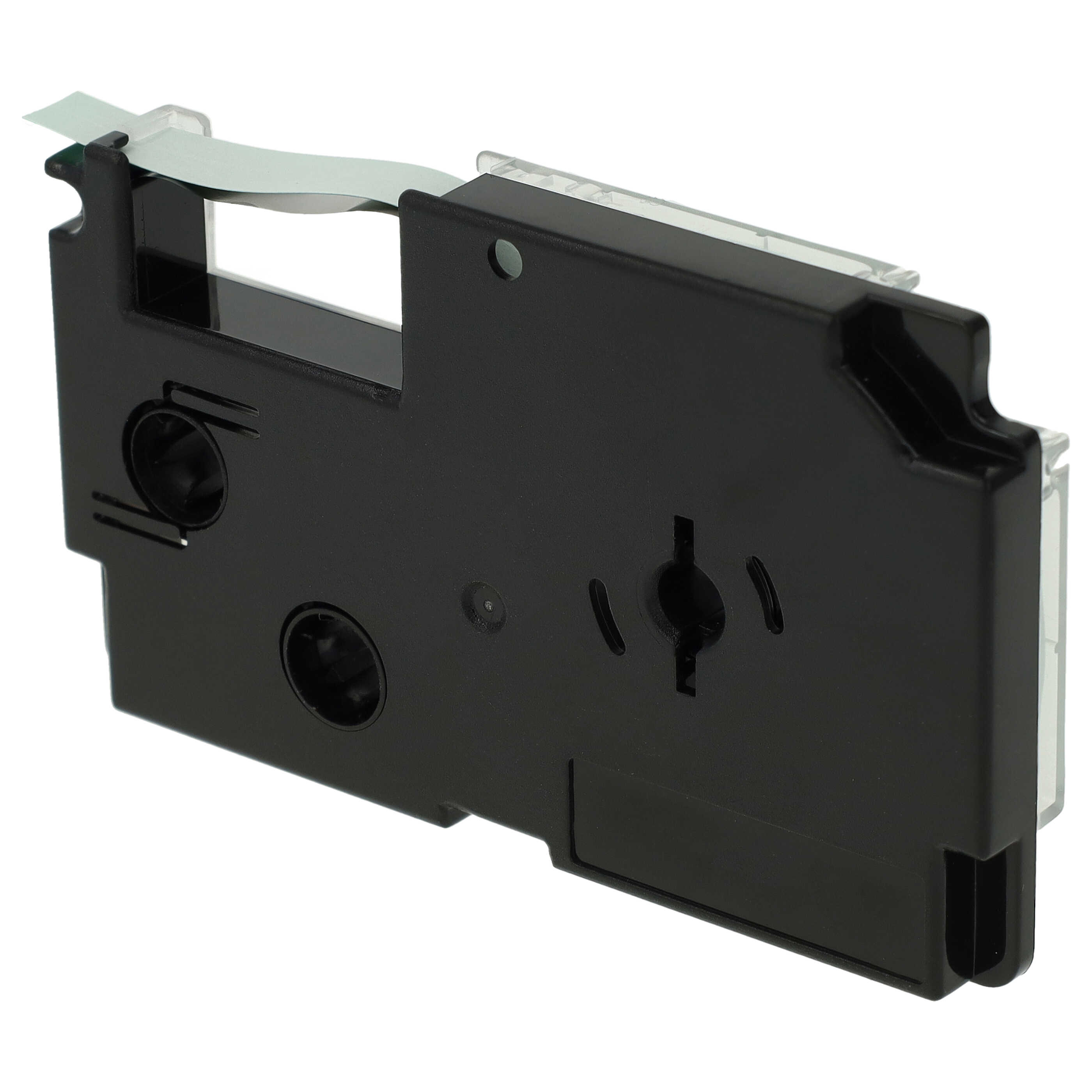 Cassetta nastro sostituisce Casio XR-6GN, XR-6GN1 per etichettatrice Casio 6mm nero su verde