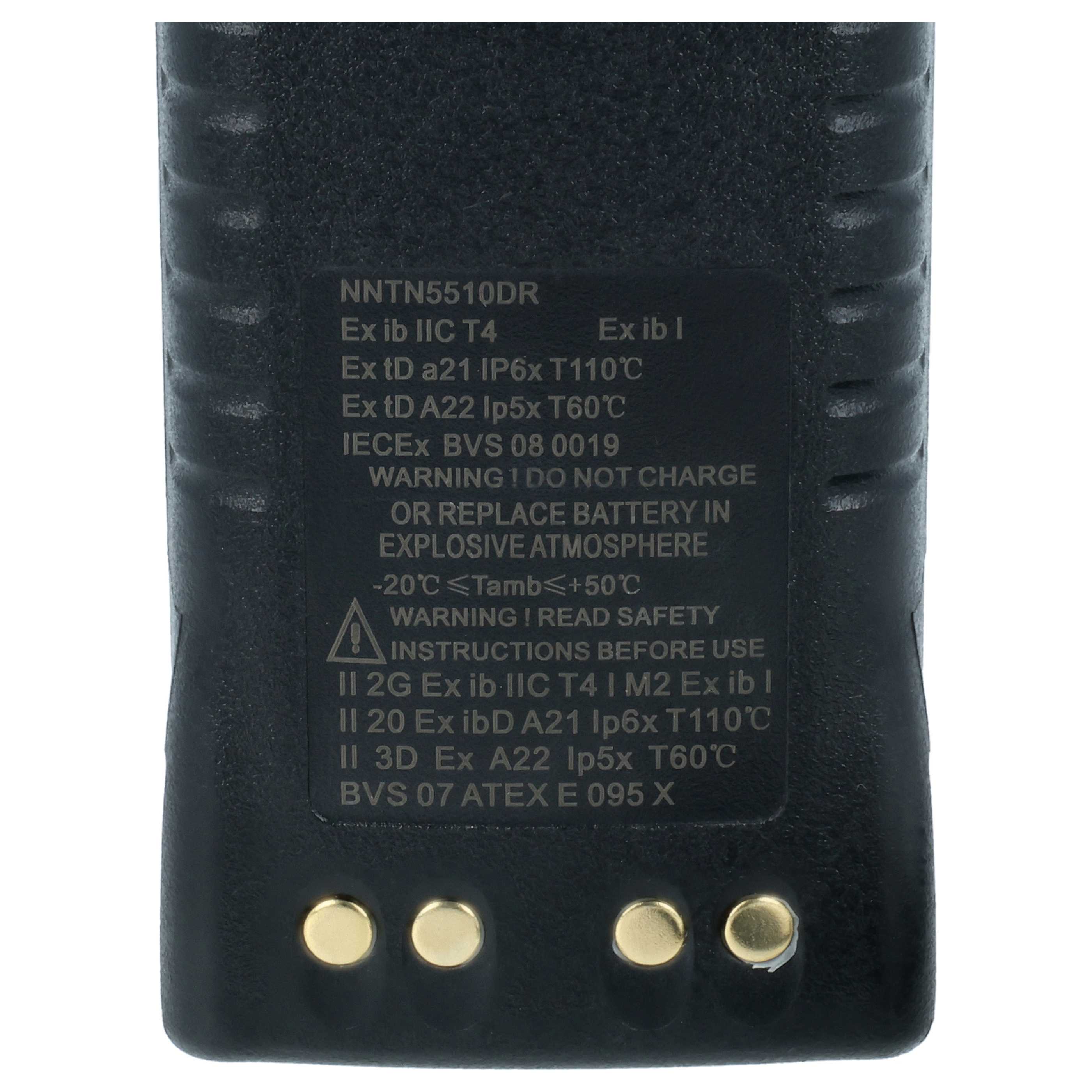 Radio 5x Battery replaces Motorola NNTN5510BR, NNTN5510AR - 2350 mAh 7.4 V Li-Ion + Belt Clip