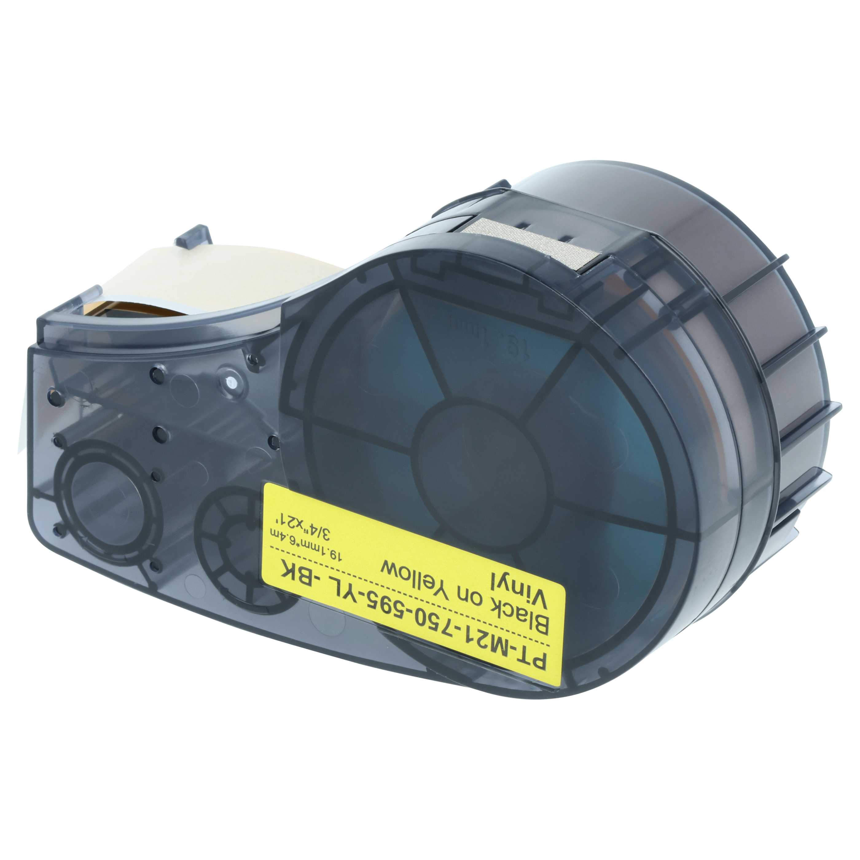 5x Cassetta nastro sostituisce Brady M21-750-595-YL per etichettatrice 19,05mm nero - giallo