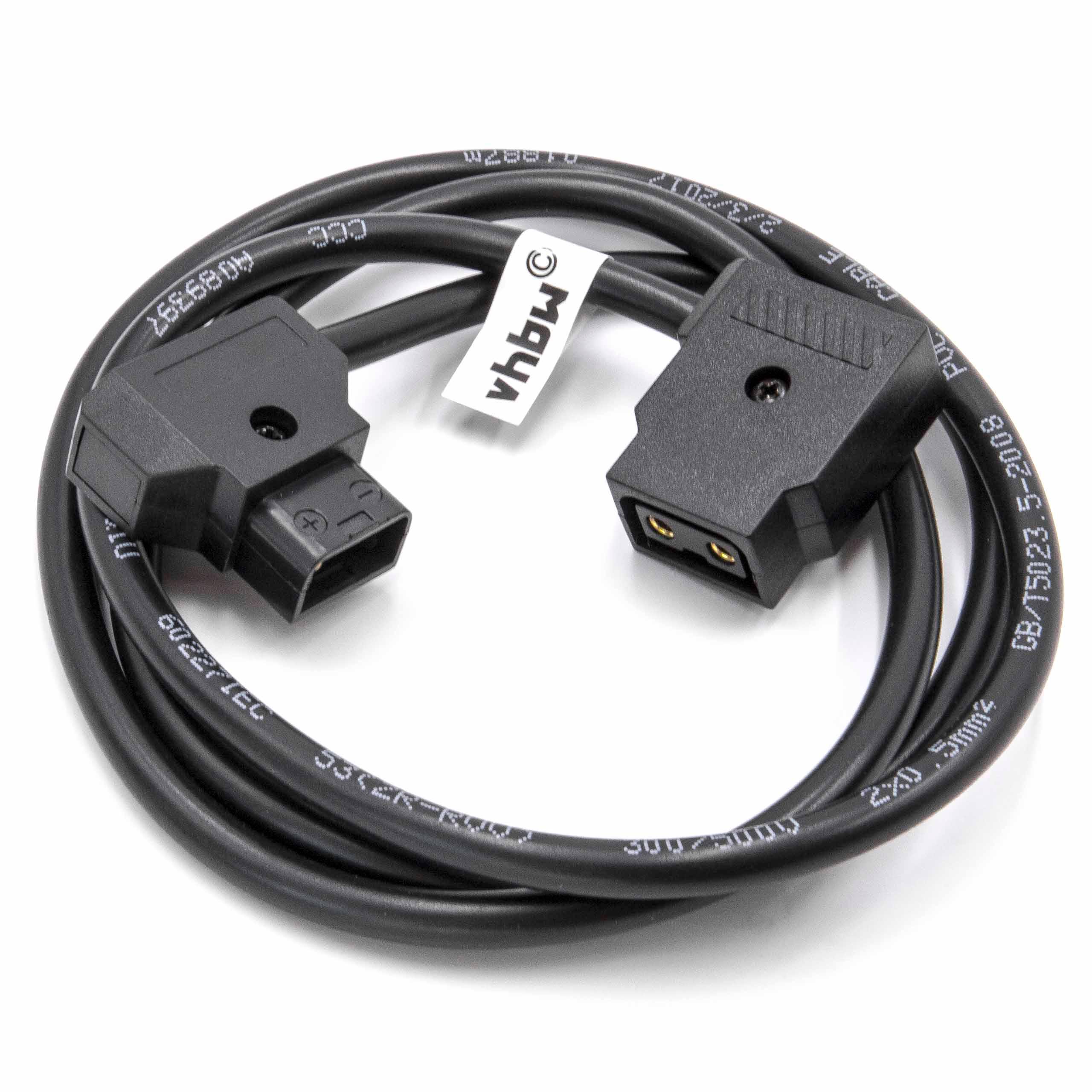 Adapter Cable D-Tap (male) to 1x D-Tap (female) suitable for Anton Bauer D-Tap, Dionic Camera - 1 m Black