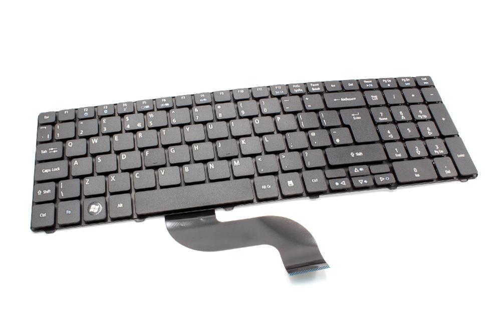 Keyboard replaces Acer 491274-B31, 9J.N8682.R1D, 490267-B31 for notebook - black with numeric keypad QWERTY