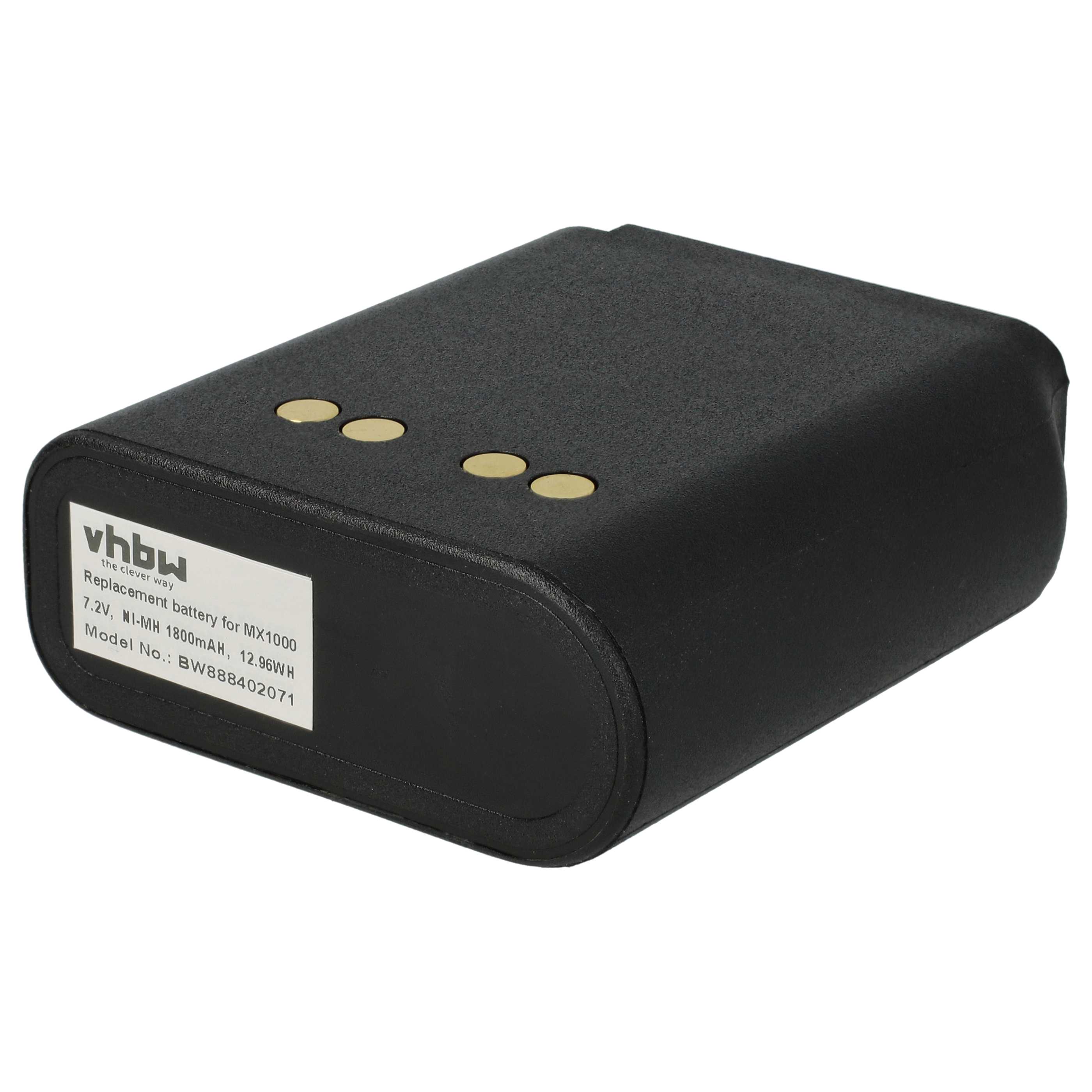 Radio Battery replaces Motorola NTN4538, NTN4594, NTN4595, NTN4592, NTN4593, NTN4593DR - 1800 mAh 7.2 V NiMH