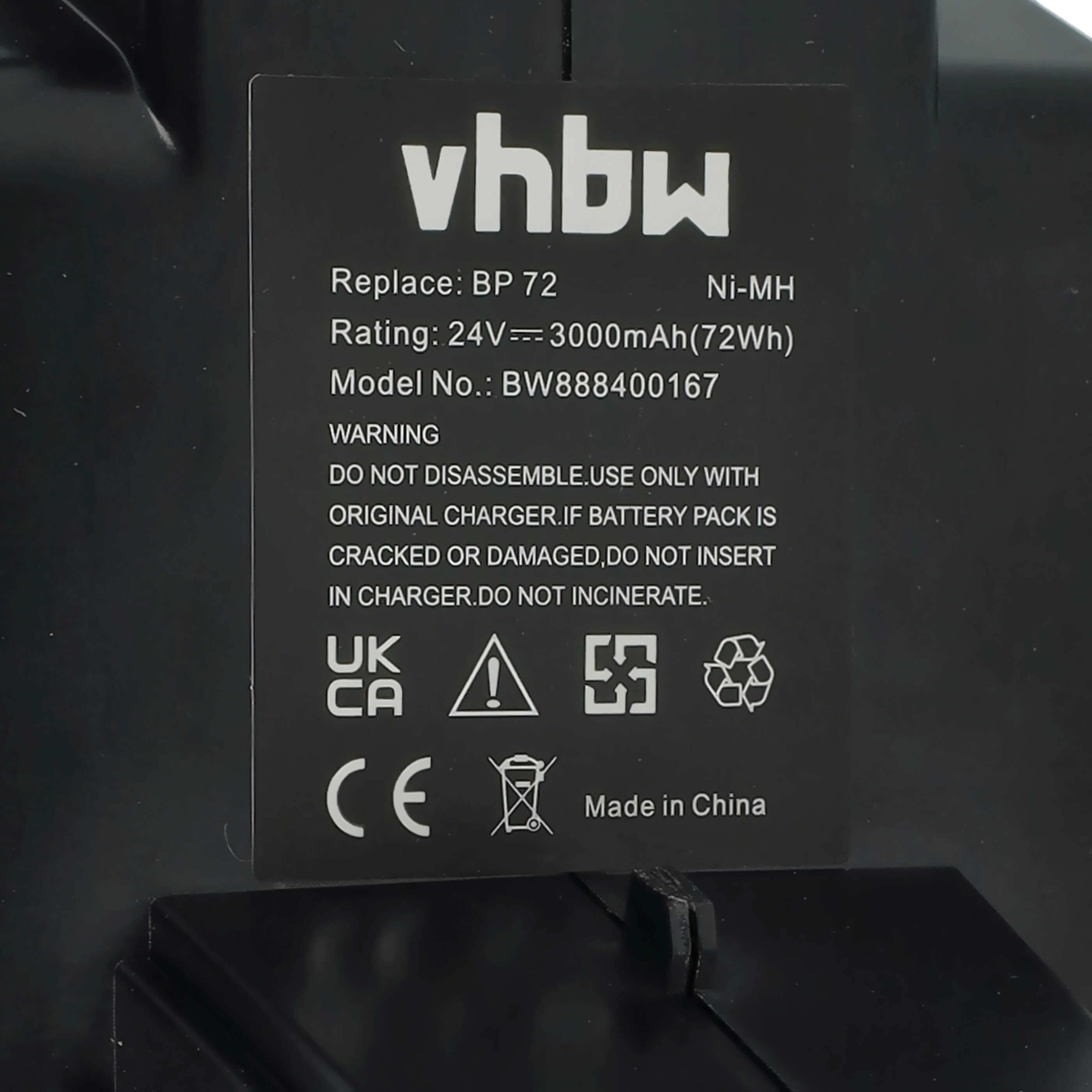 Batteria (2x pezzo) per attrezzo sostituisce Hilti BP72, BP60, 331530, BP40 - 3000 mAh, 24 V, NiMH