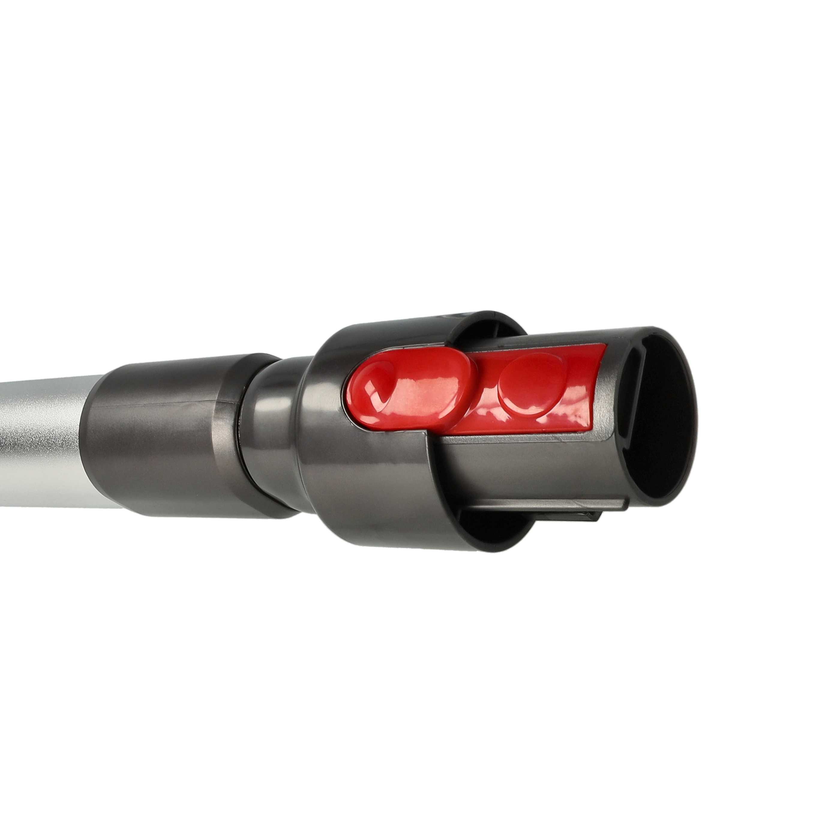 2x Tube suitable for Dyson V10, V11, V15, V7, V8 Vacuum Cleaner - 44.5cm - 66.5cm, silver