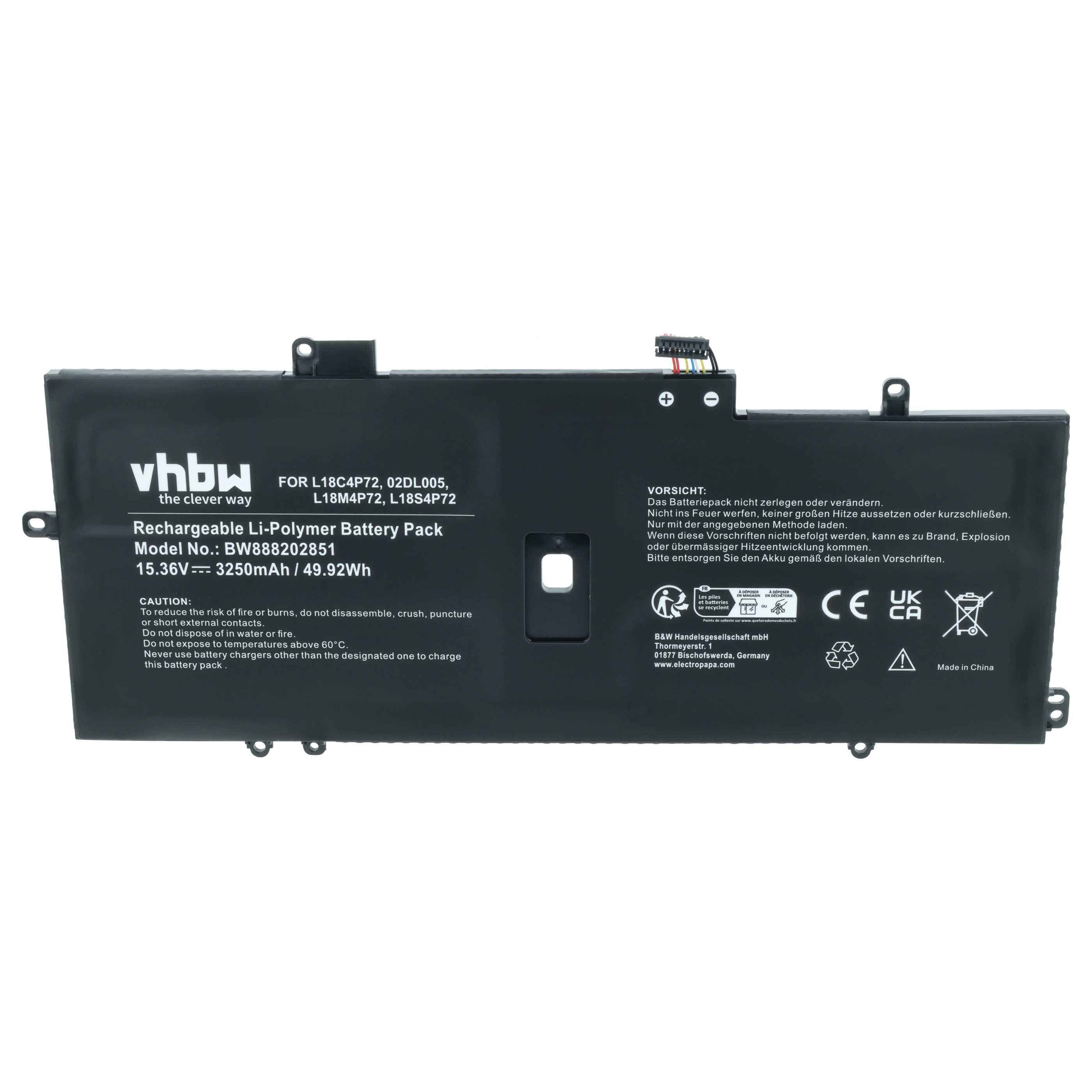 Akumulator do laptopa zamiennik Lenovo 02DL006, 02DL005L18L4P71, 02DL004 - 3200 mAh 15,36 V LiPo