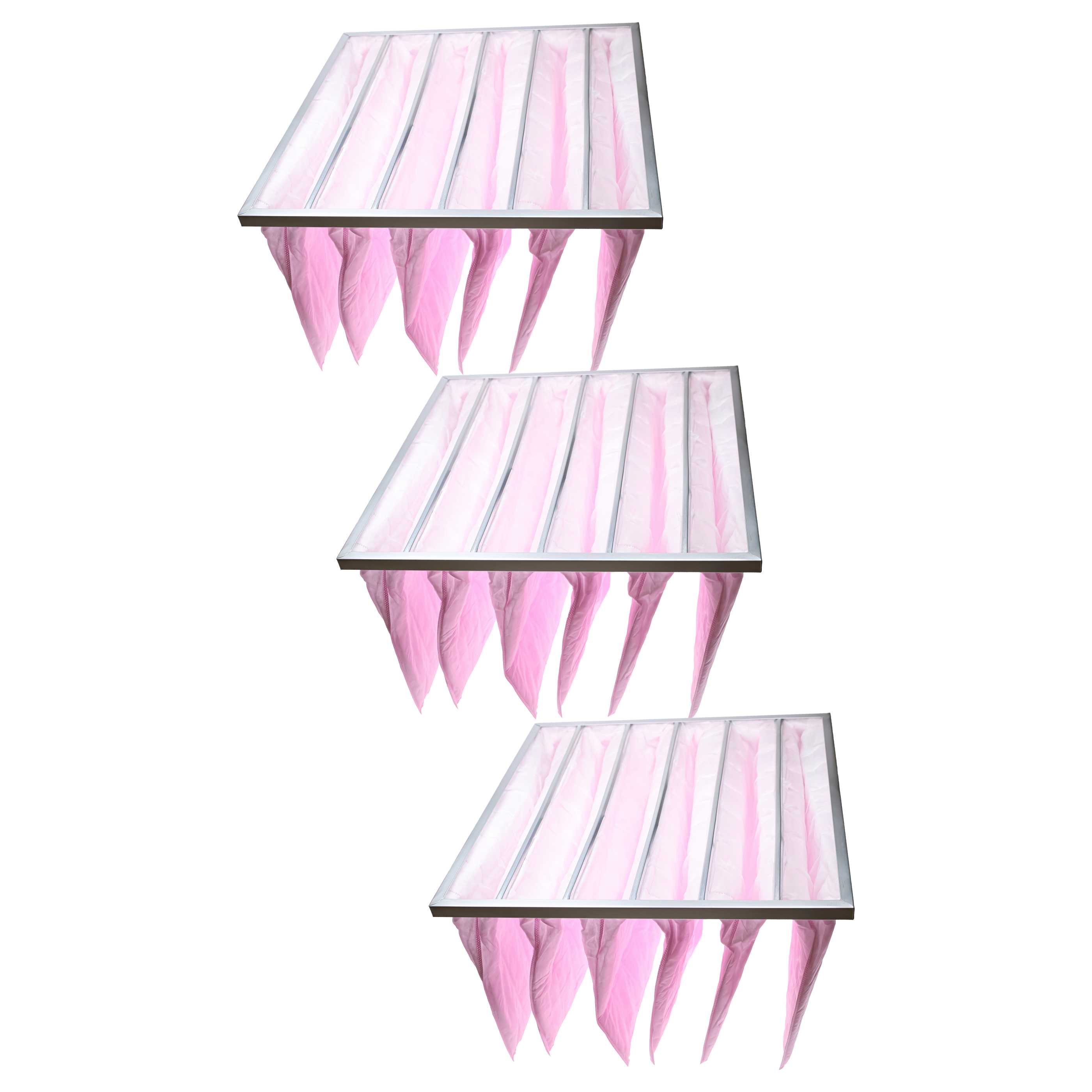 3x Taschenfilter F7 Klimaanlagen, Lüftungsanlagen - 59,5 x 59,2 x 4,7 cm