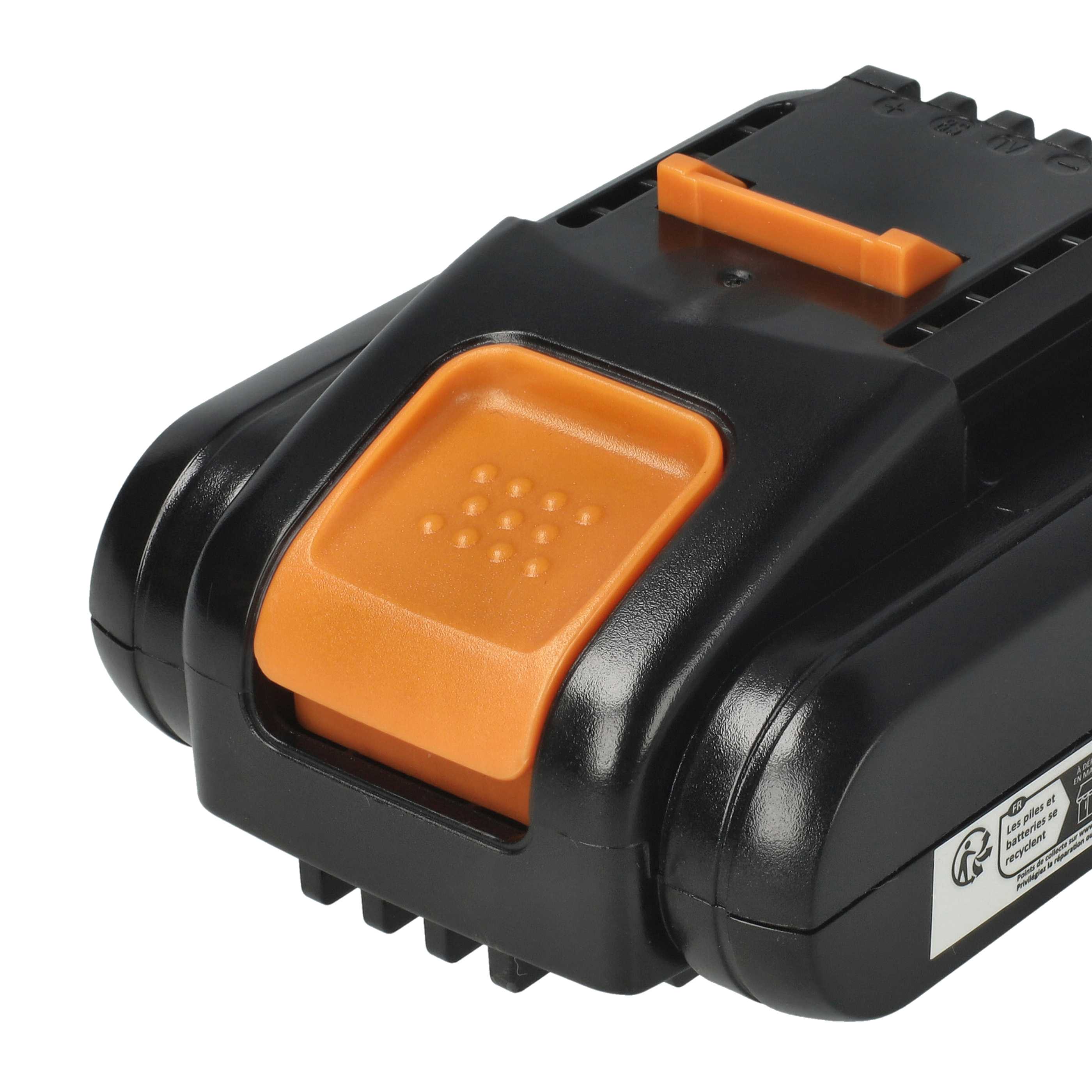 2x Battery replaces Rockwell RW9351.1 Electric Power Tool - 2500 mAh, 20 V, Li-Ion