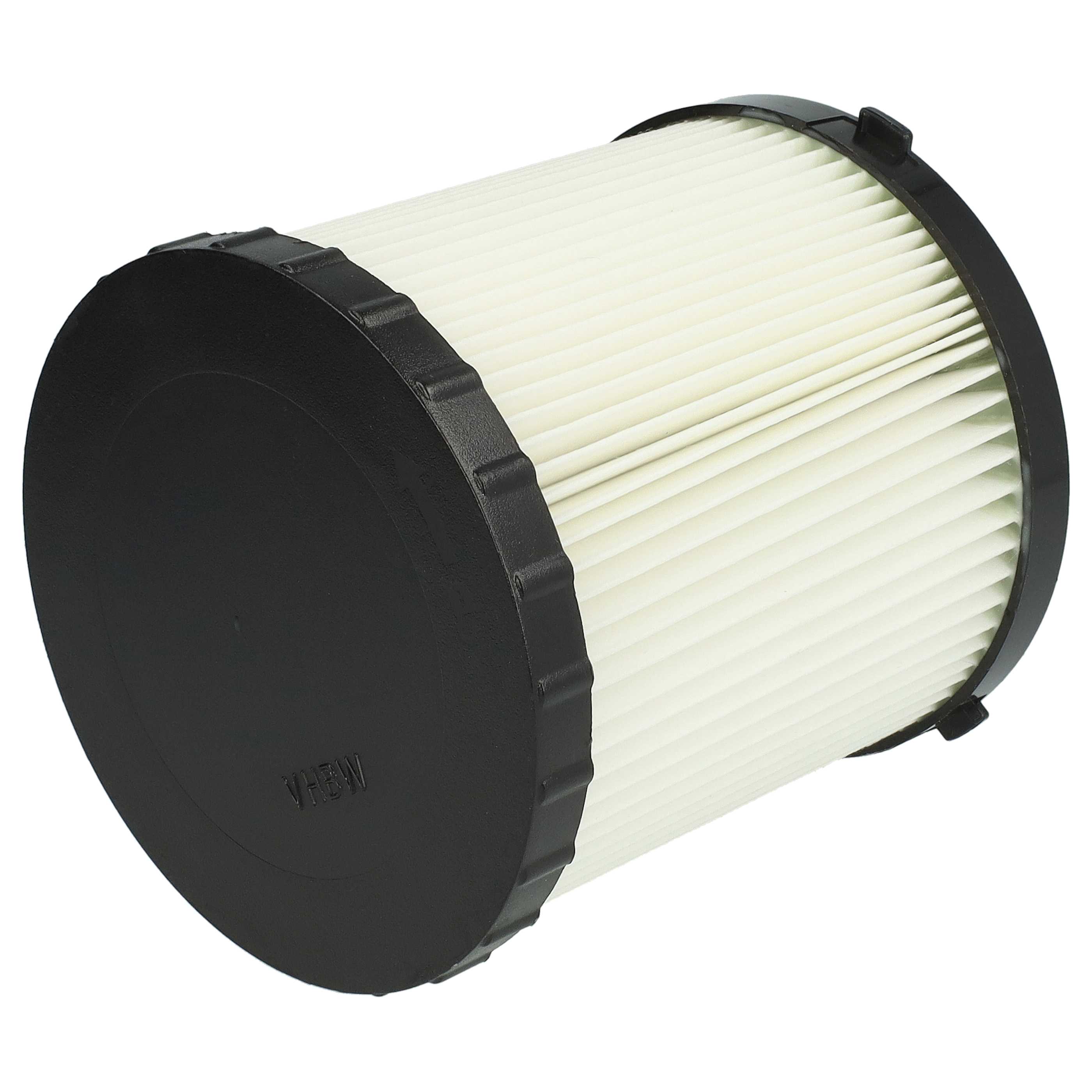 4x round filter replaces Dewalt DCV5801H, DCV5801H-XJ for Dewalt Vacuum Cleaner, black / white