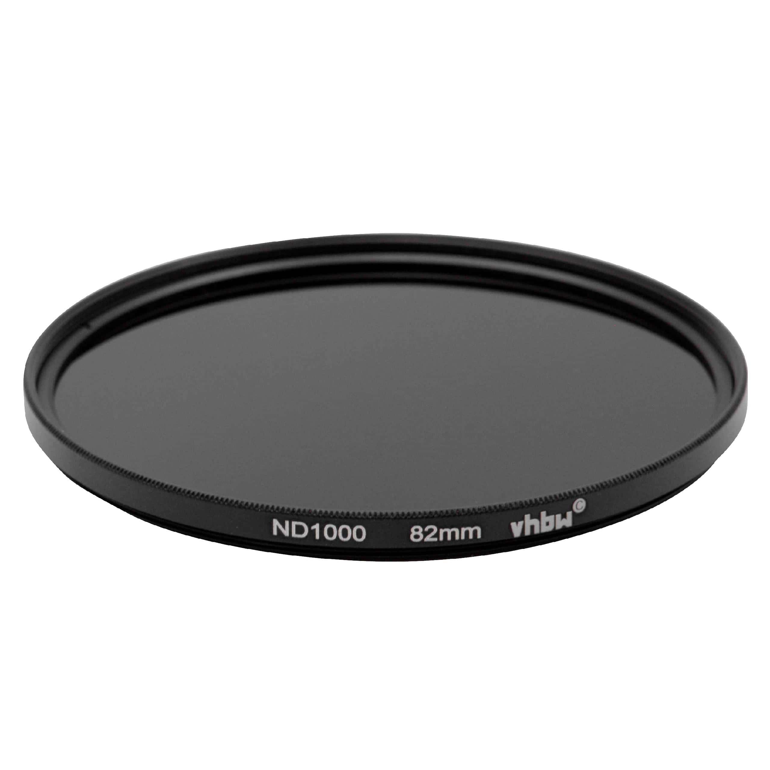 Filtre ND 1000 universel pour objectif d'appareil photo de 82 mm de diamètre – Filtre gris