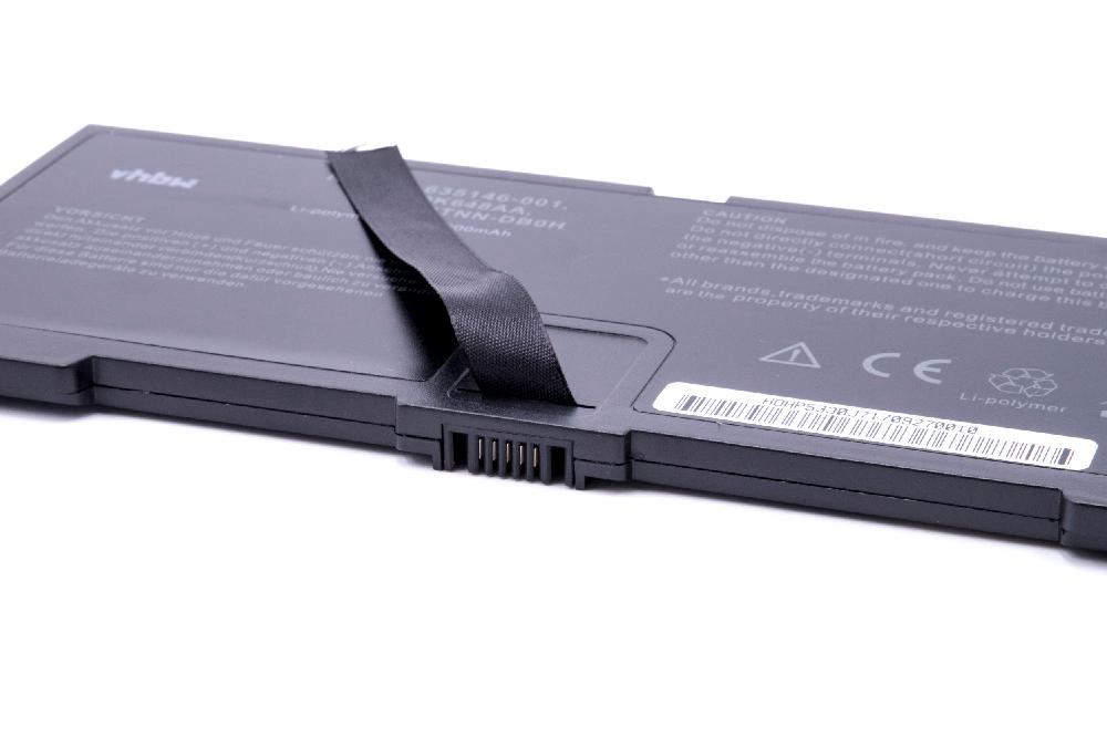 Notebook-Akku als Ersatz für HP 635146-001, 634818-271, FN04, FN04041 - 2600mAh 14,8V Li-Polymer, schwarz