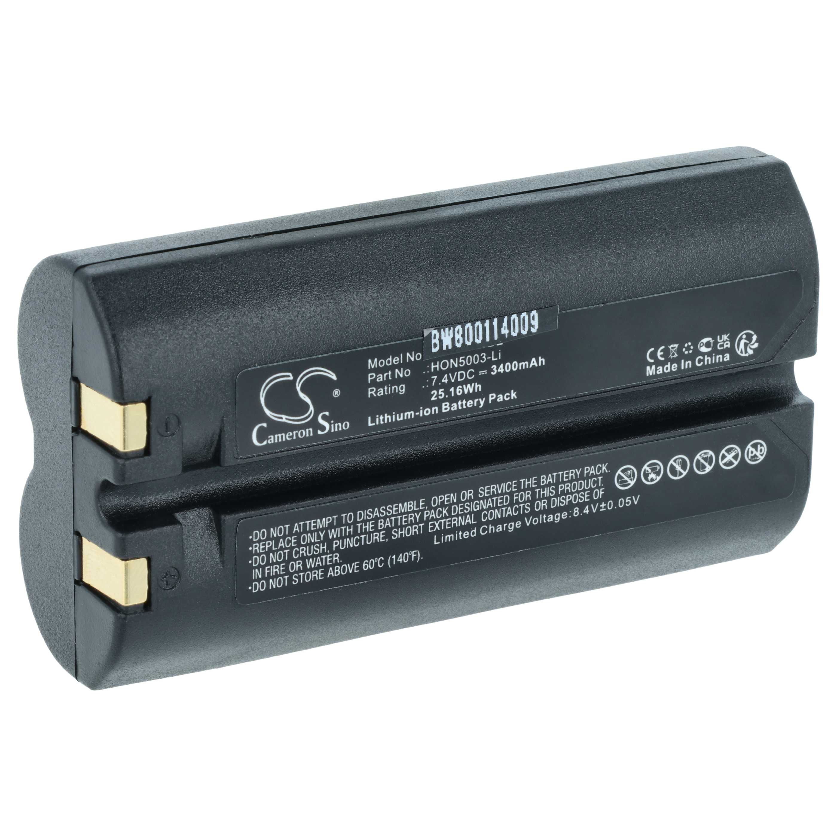 Akumulator do czytnika kodów kreskowych zamiennik Honeywell HON5003-Li - 3400 mAh 7,4 V Li-Ion
