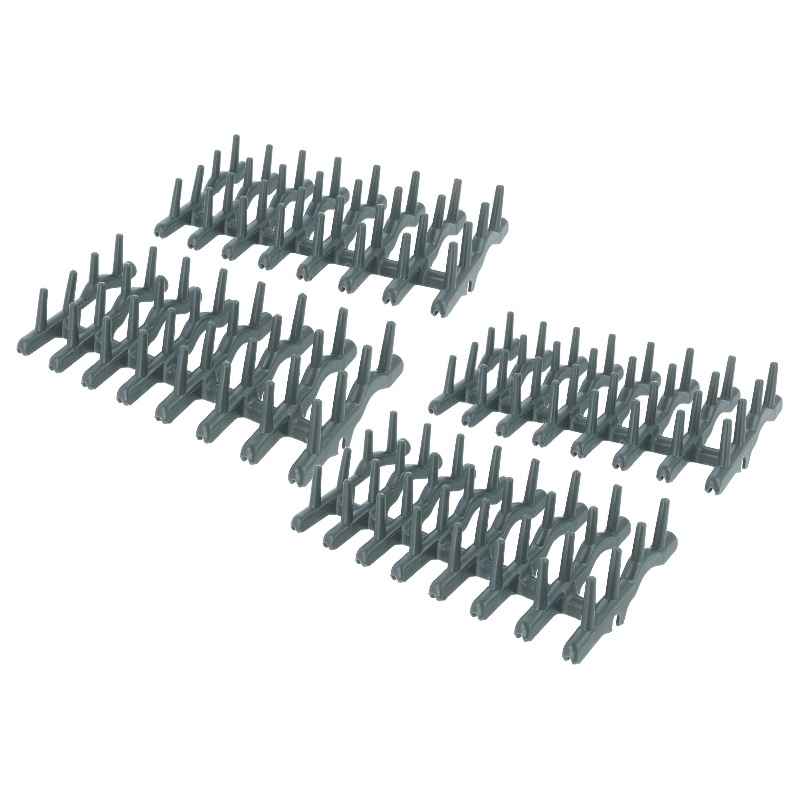 2x Inserto cestello superiore sostituisce AEG 1380184000 per lavastoviglie - supporto bicchieri, gomma