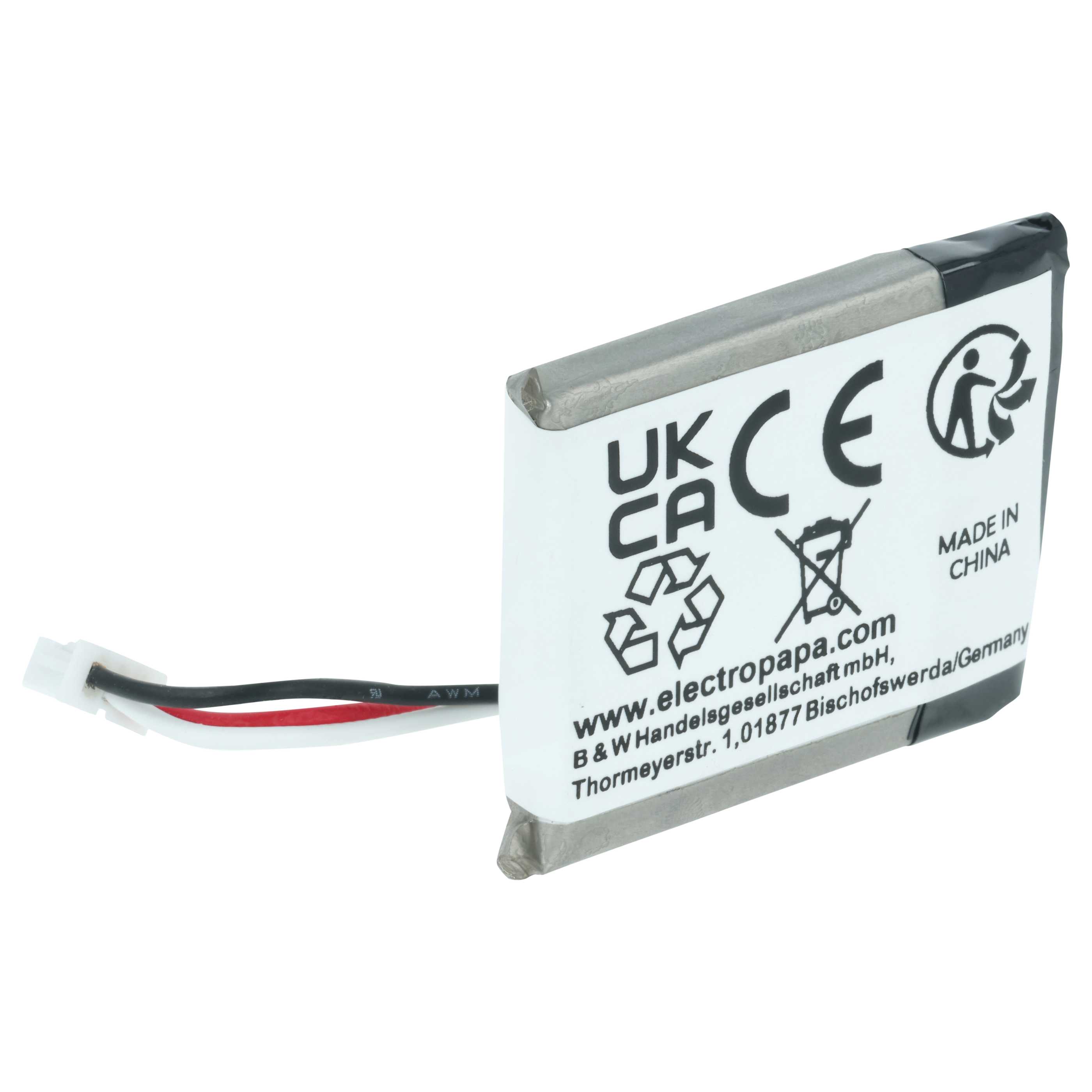 Batteria sostituisce Logitech 533-000095 per auricolari cuffie - 450mAh 3,7V Li-Poly