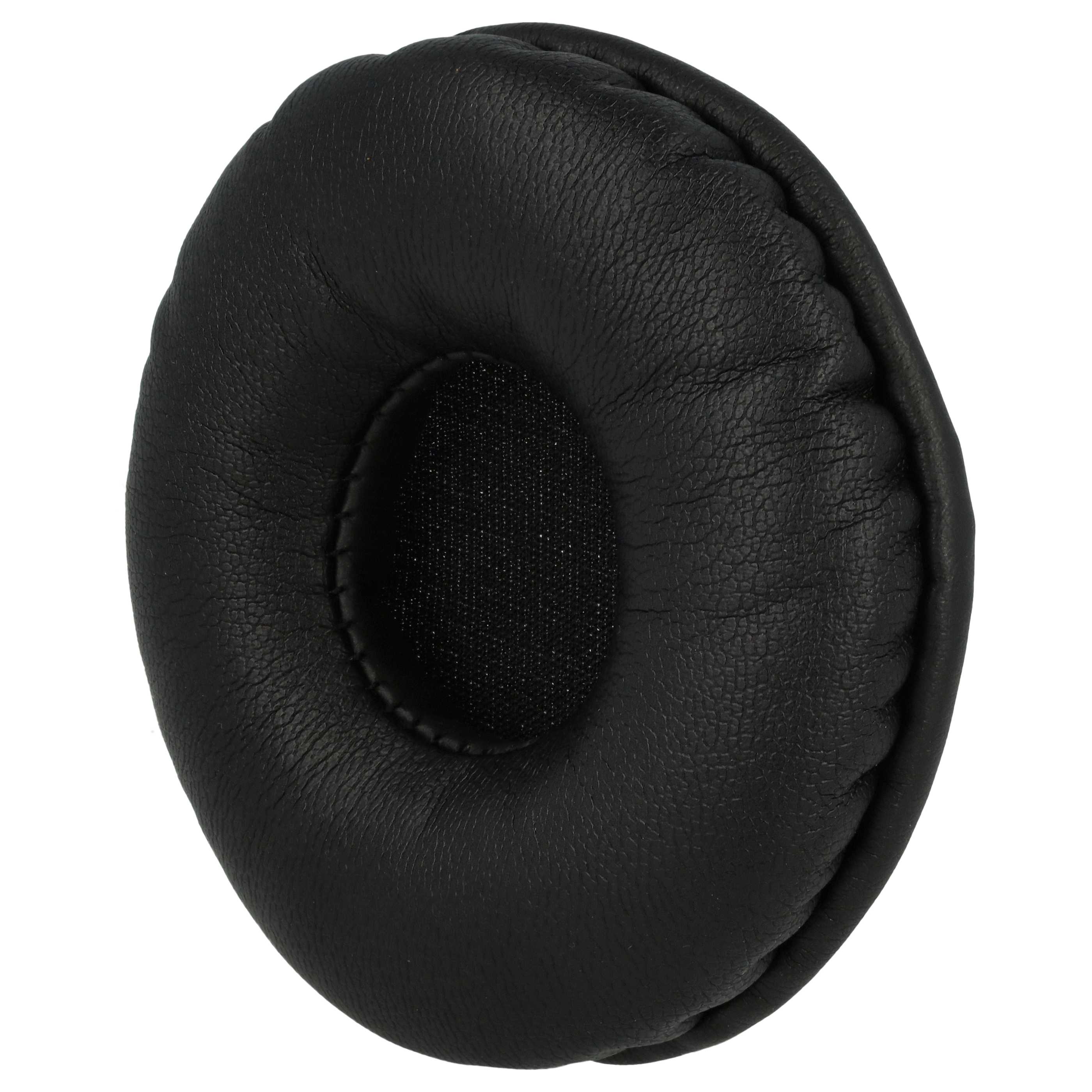 2x Ear Pads suitable for Sony V150 Headphones etc. - foam / synthetic leather, 6.8 cm External Diameter