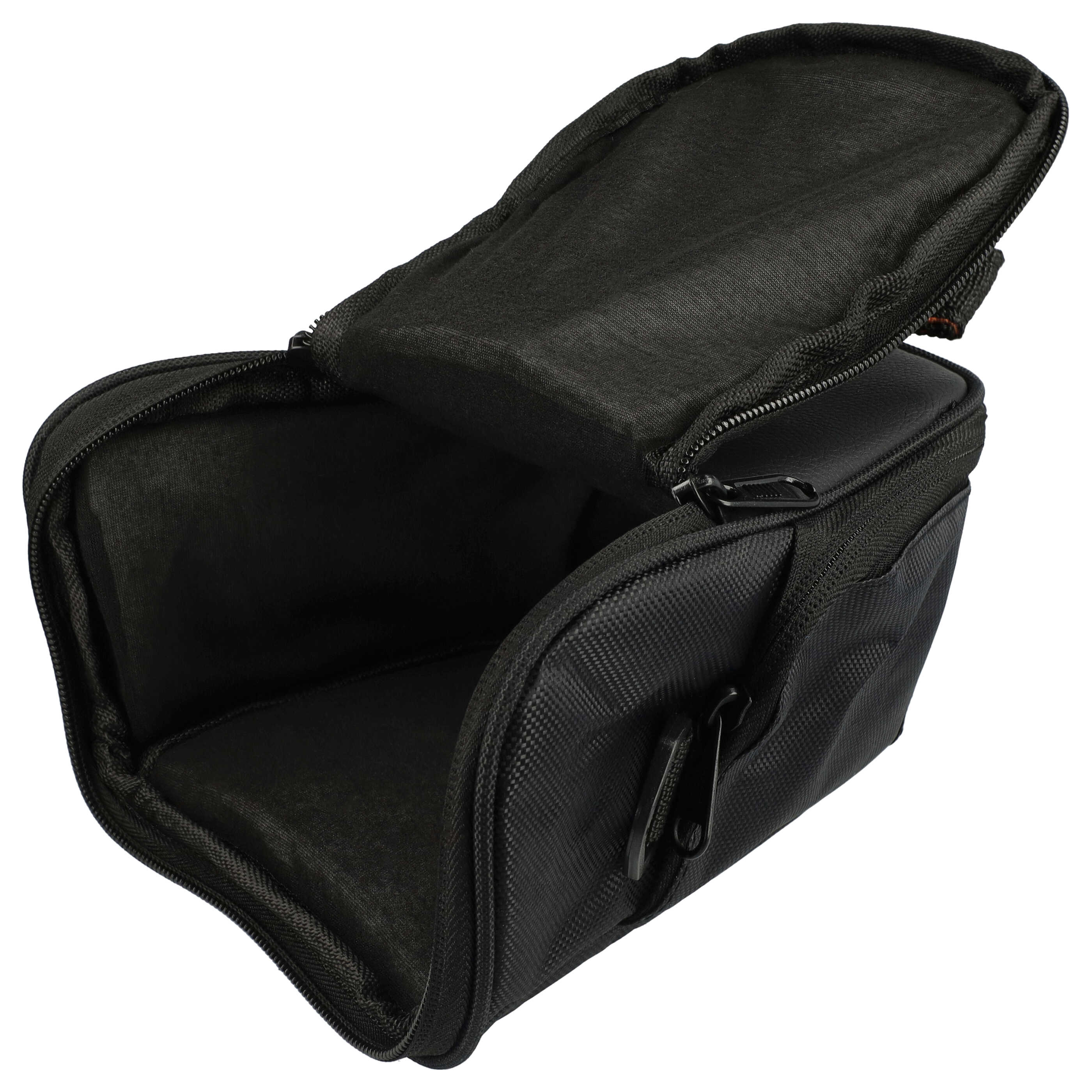 Camera Case suitable for Pentax, Panasonic, Nikon, Samsung Camera etc. - black, 215 x 155 x 97 mm + Shoulder S