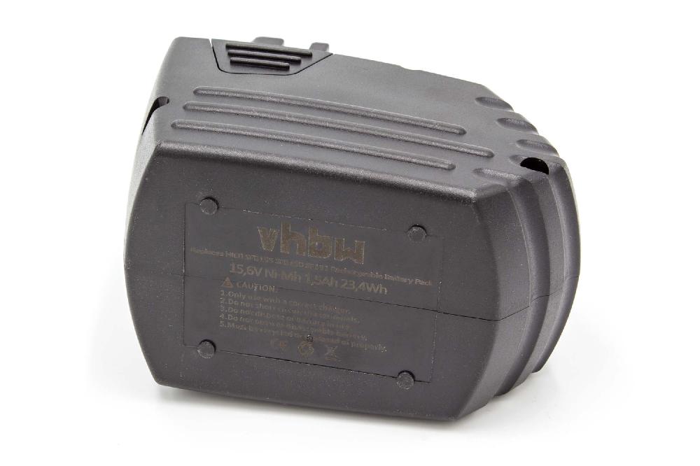 Batteria per attrezzo sostituisce Hilti SFB155, SFB150 - 1500 mAh, 15,6 V, NiMH