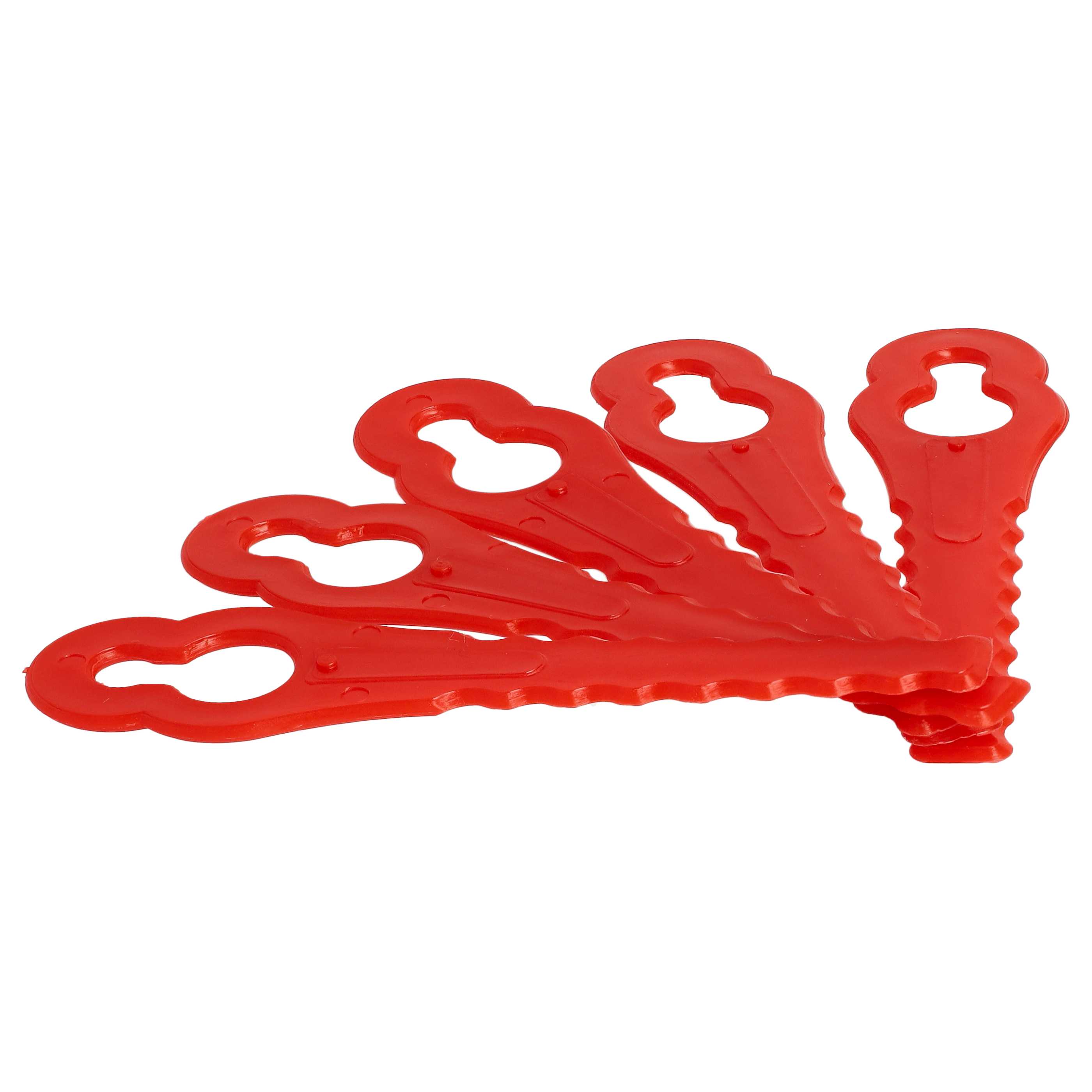 5x Exchange Blade replaces Güde 58586 Cordless Strimmerplasticred