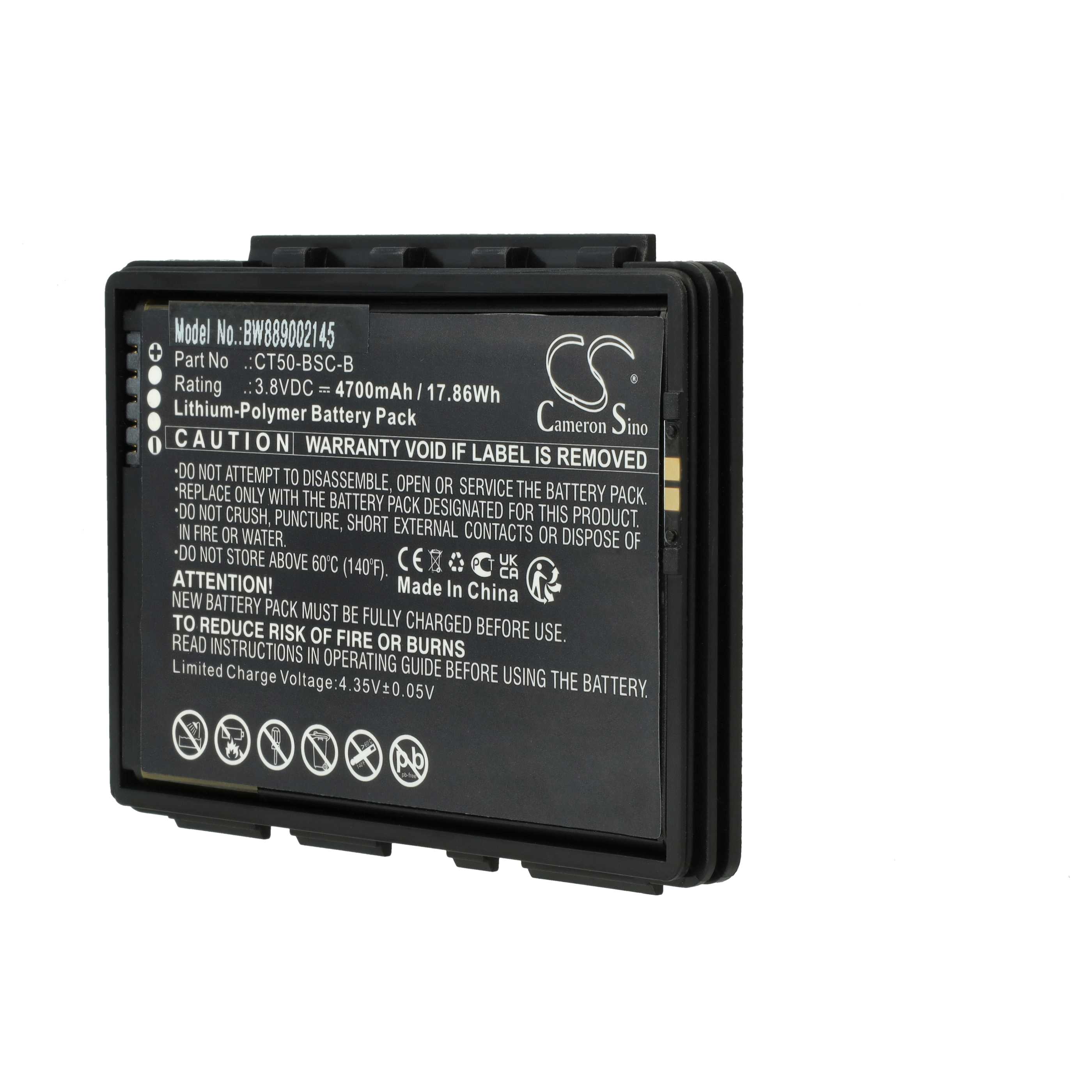 Batterie (2 pcs.) remplace Honeywell CT50-BSC-B, 318-055-018 pour ordinateur mobile PDA Honeywell - 4700mAh