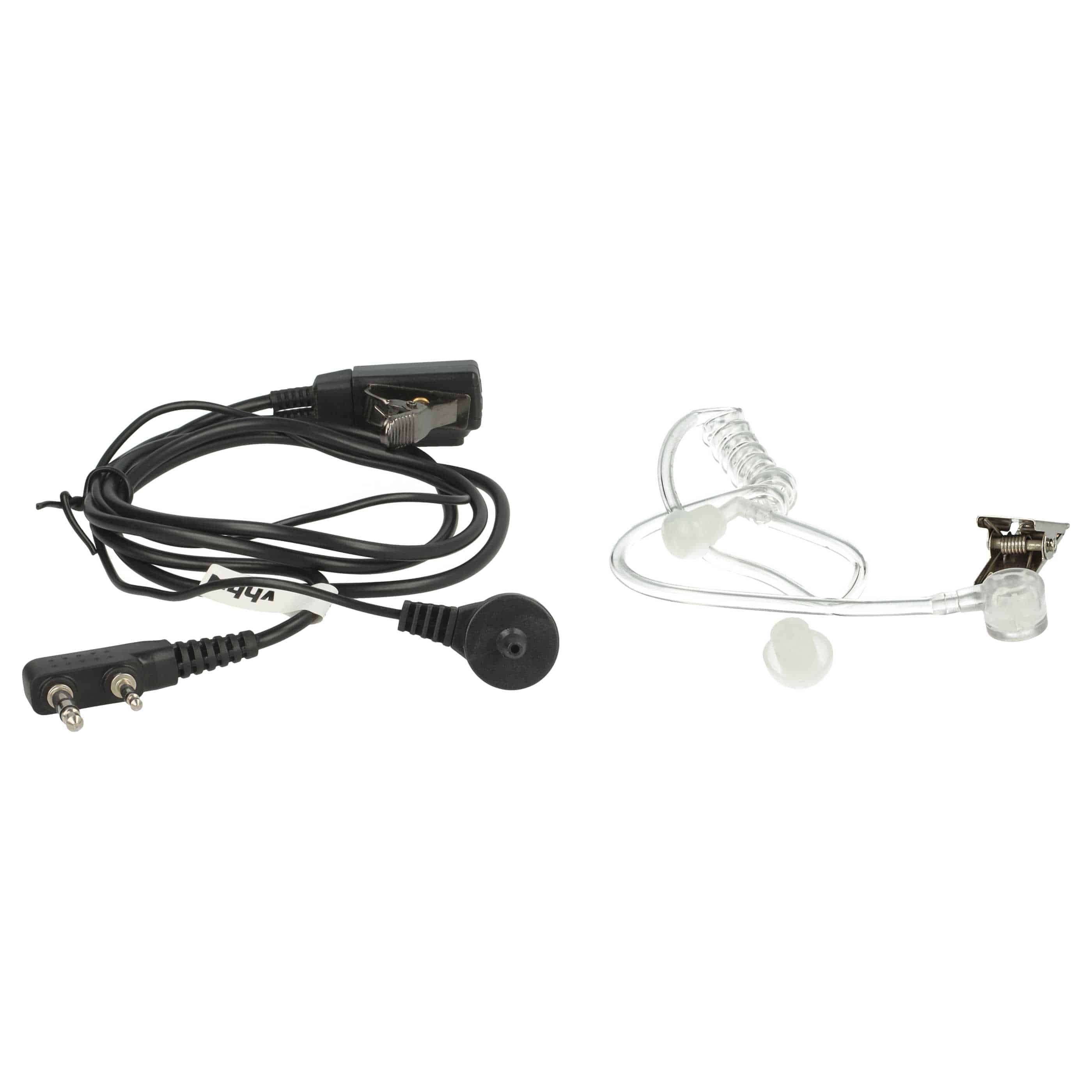 Auriculares para transceptor Kenwood, Baofeng Pro-Talk + botón llamada + clip + tubo acústico transparente