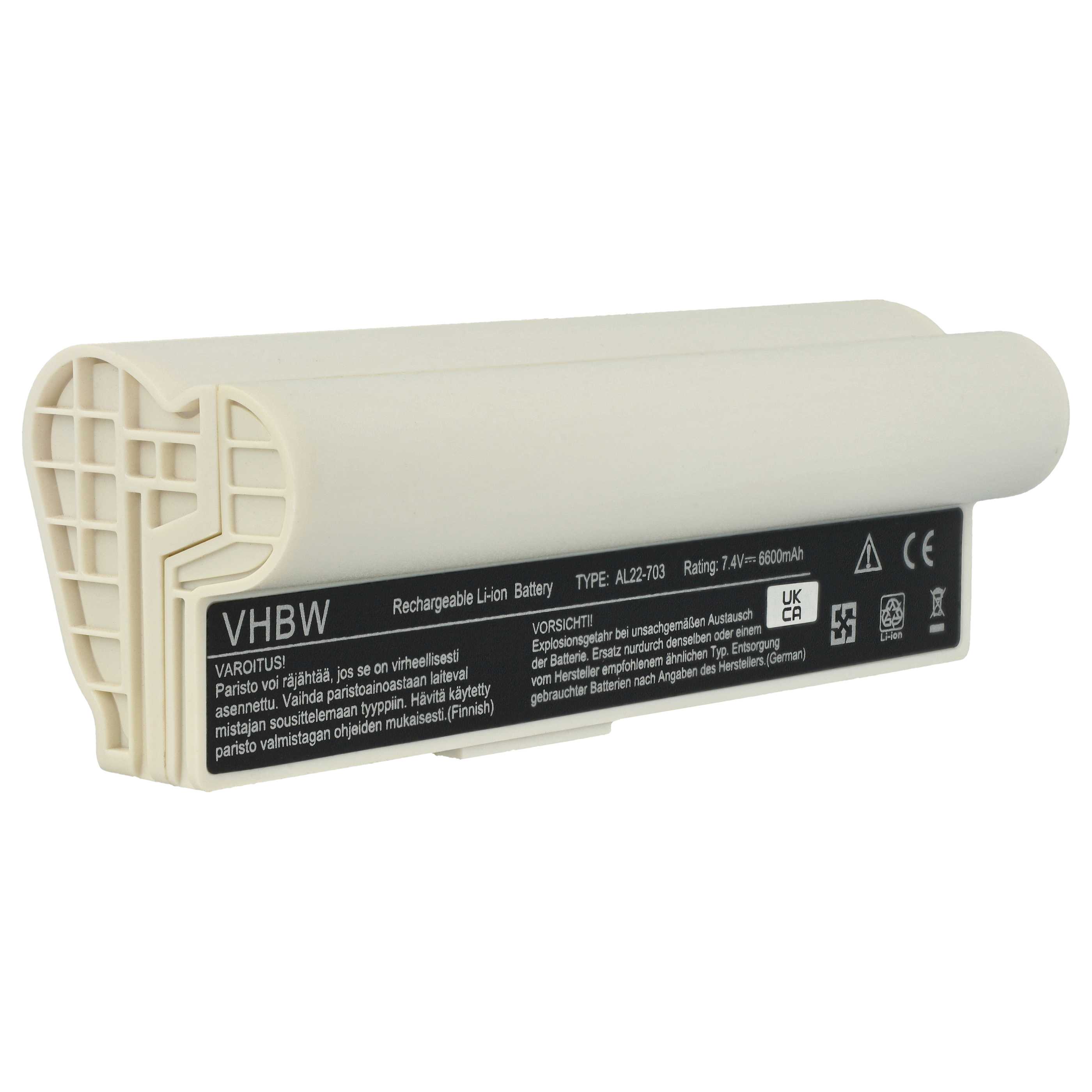 Akumulator do laptopa zamiennik Asus AL22-703 - 6600 mAh 7,4 V Li-Ion, biały