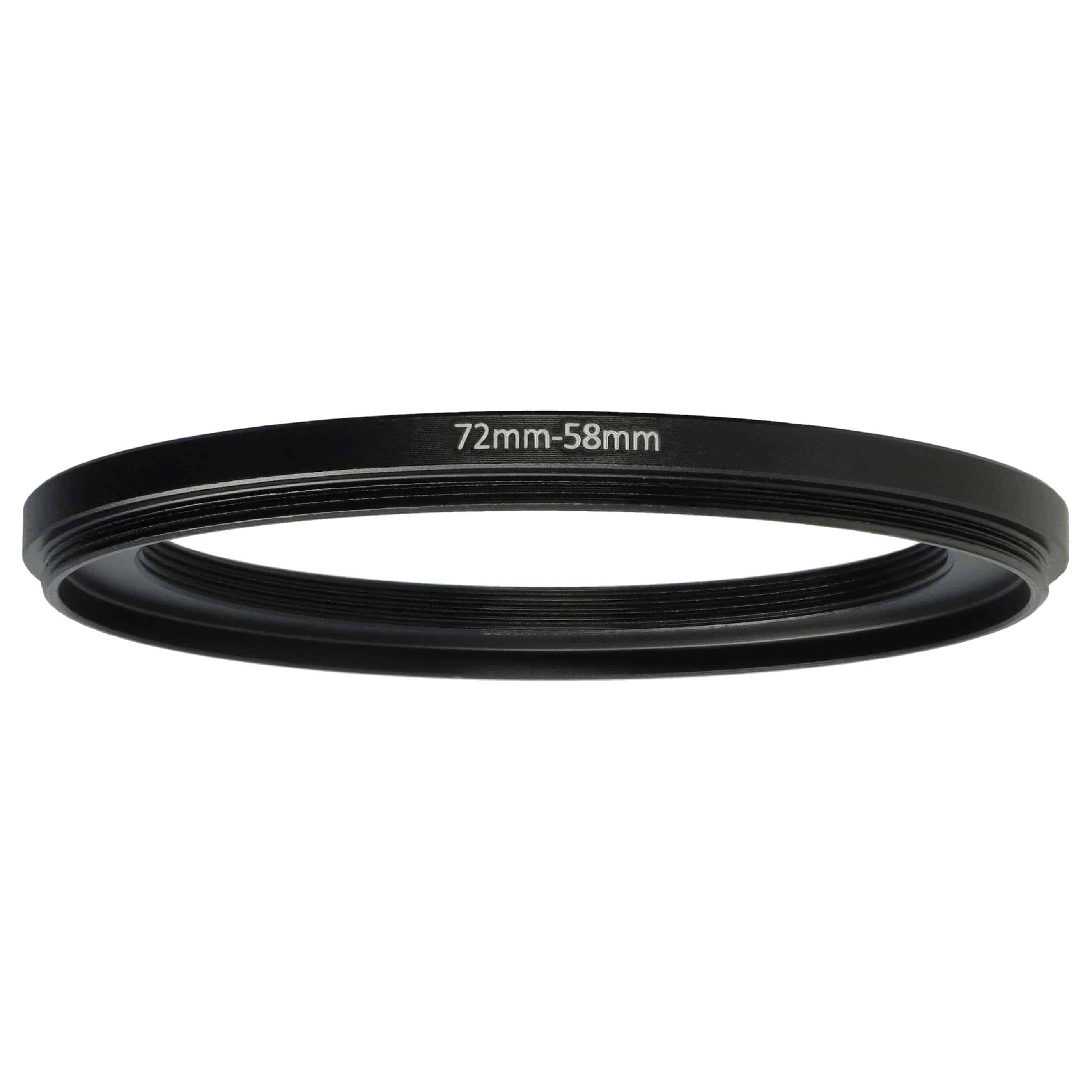 Step-Down-Ring Adapter von 72 mm auf 58 mm für diverse Kamera Objektive