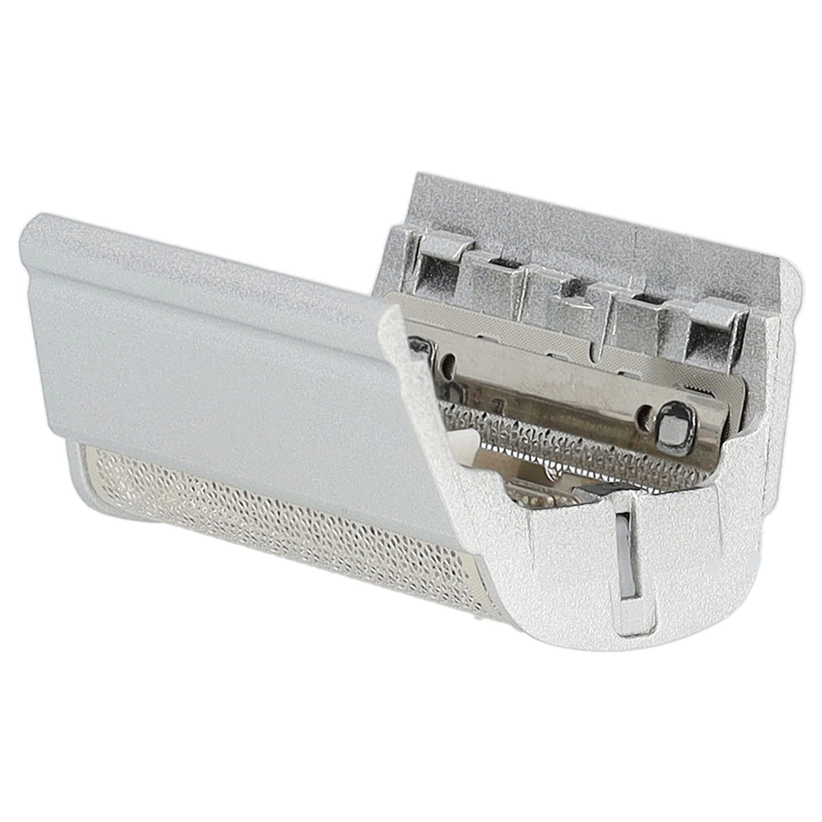 Doble hoja de corte reemplaza Braun SB505, 31B, 31S para afeitadoras Braun - incl. marco, plata