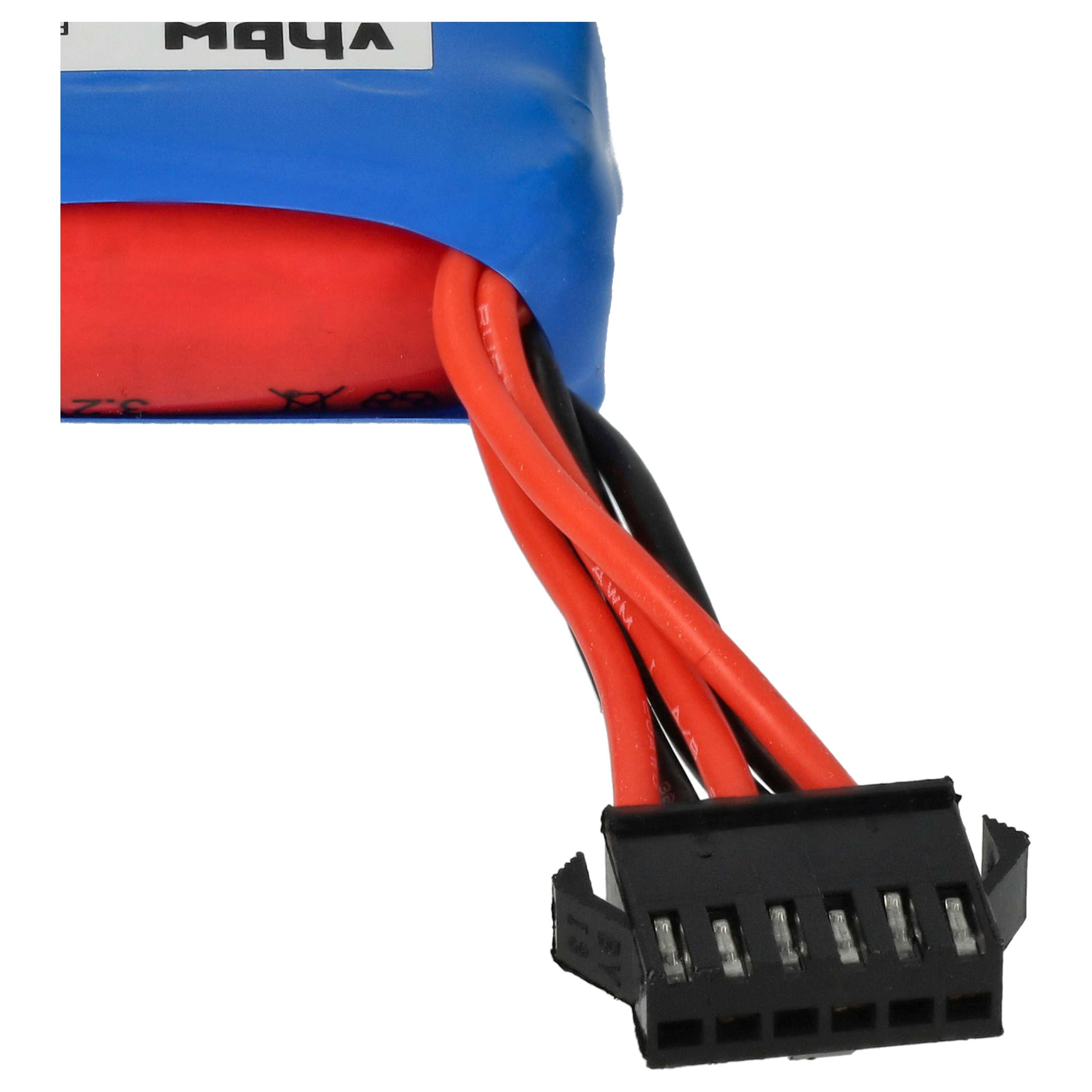 Batterie remplace GPToys 16500-3S1P modèle radio-télécommandé - 800mAh 9,6V Li-ion, SM-6P