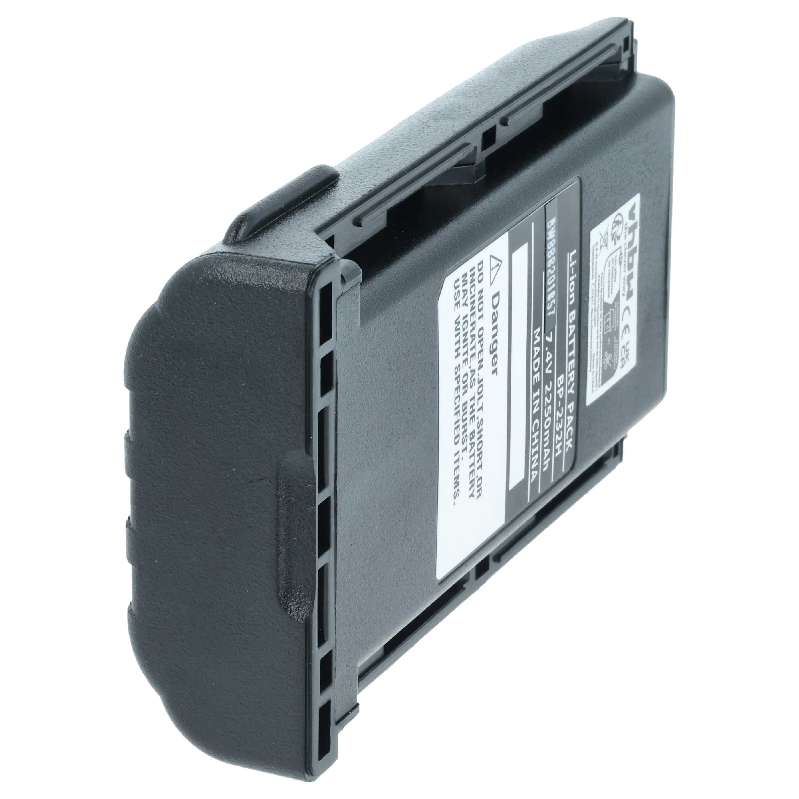Radio 5x Battery replaces Icom BJ-2000, BP-232, BP-231, BP-231N, BP-230, BP-230N - 2250 mAh 7.2 V Li-Ion