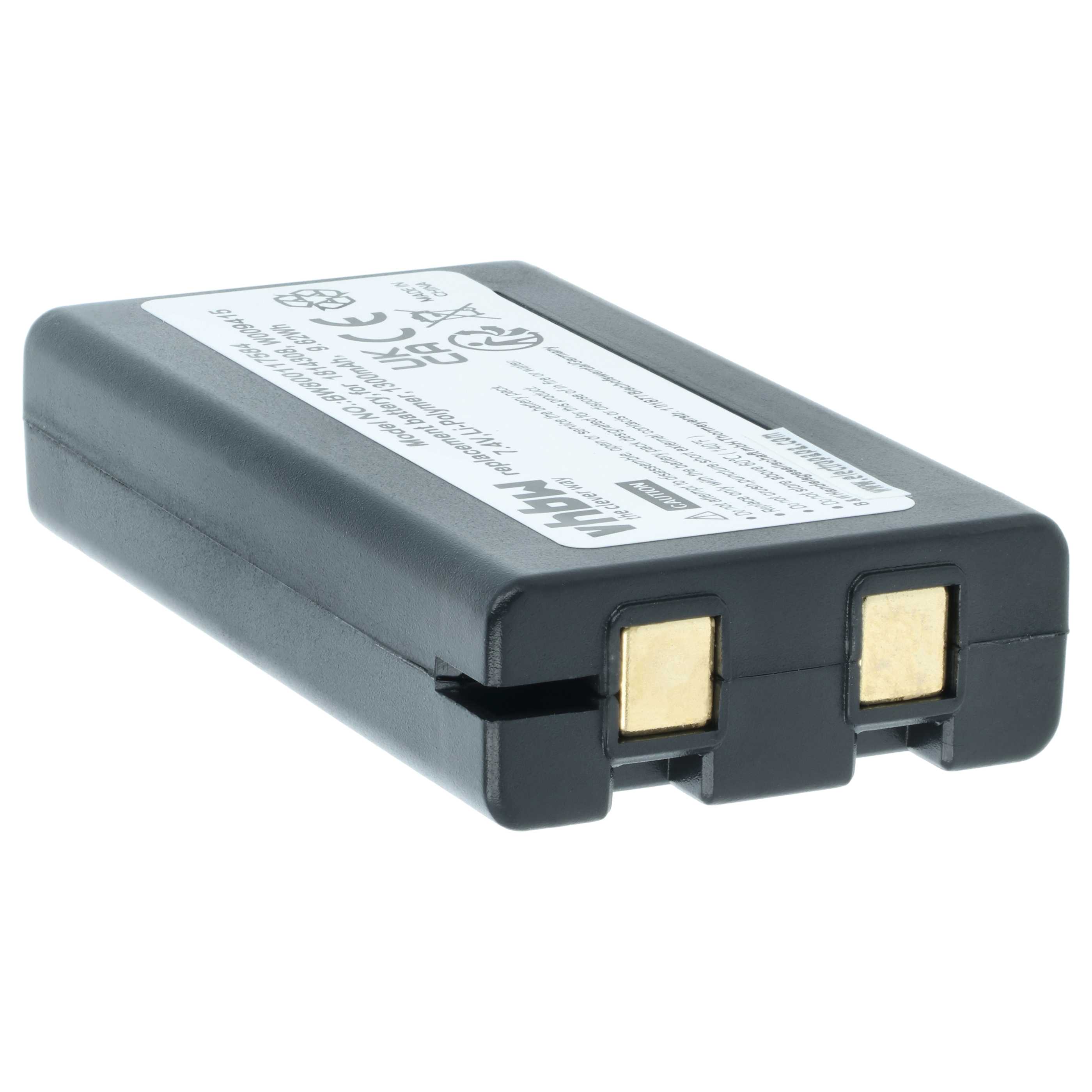 Batteria sostituisce Dymo W009415, 643463, 1814308 per stampante - 1300mAh 7,4V Li-Poly