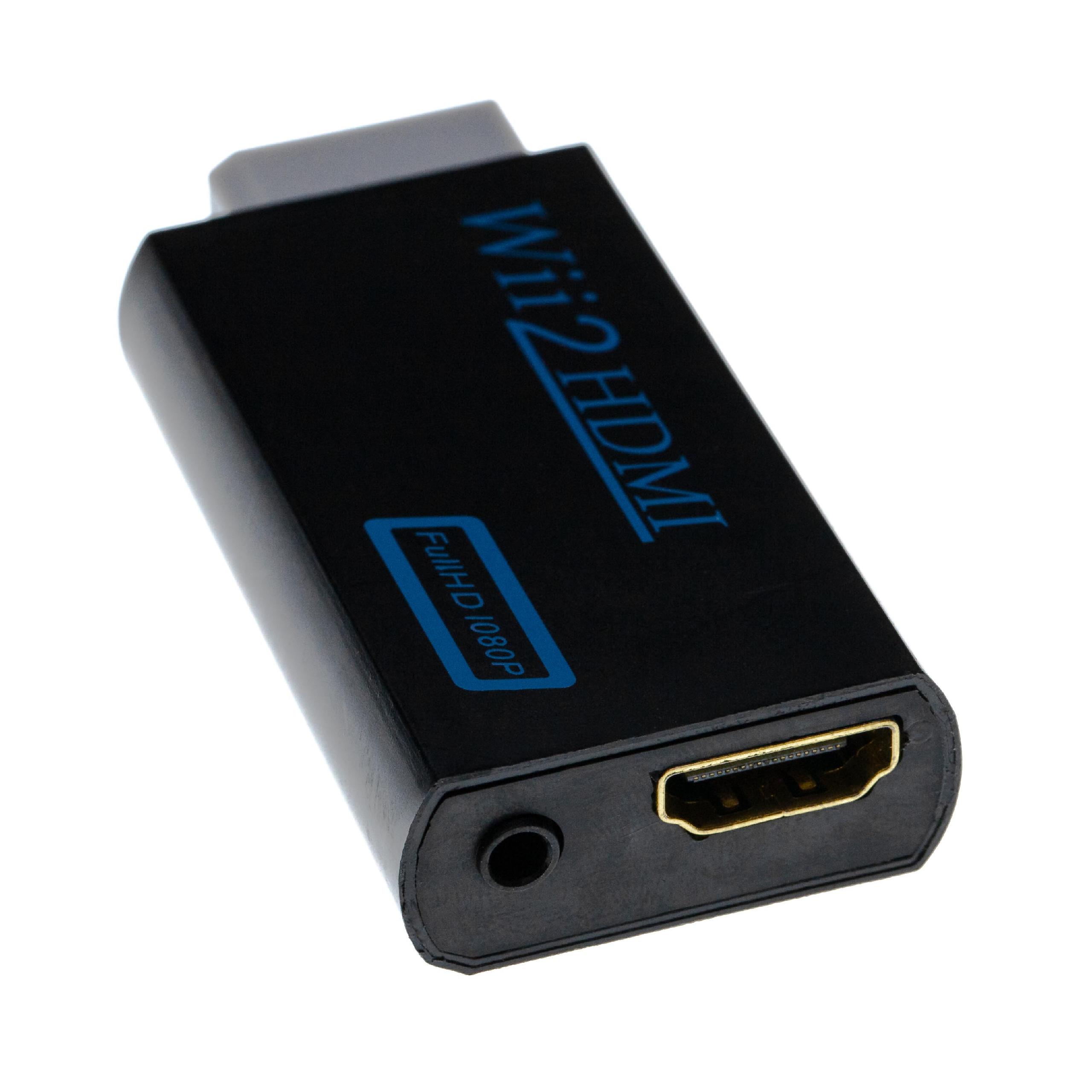 vhbw HDMI Adapter Games Console to HDMI Monitor / HDTV Converter + 3.5mm Audio Jack - black