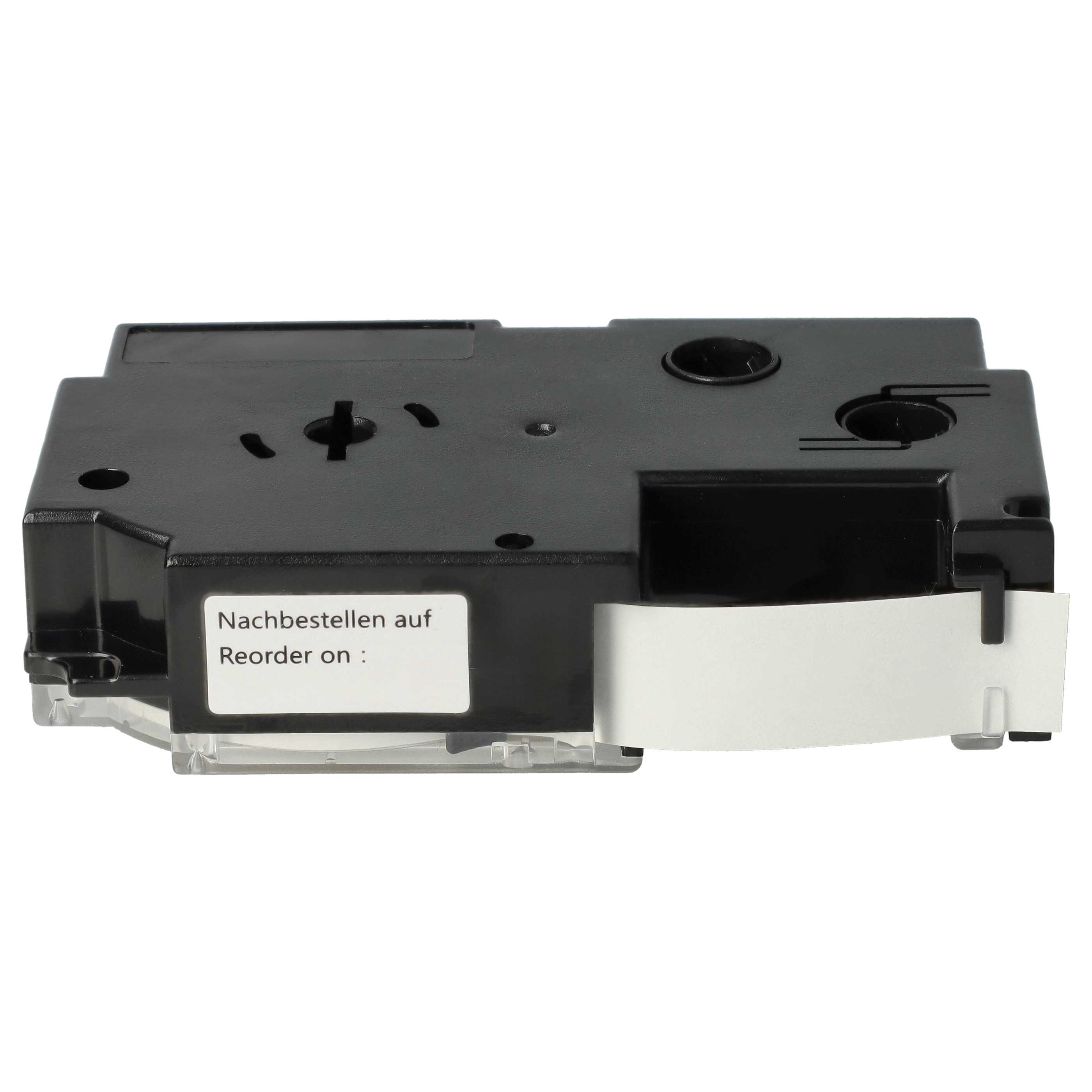 Label Tape replaces Casio XR-12GD, XR-12GD1 - 12 mm Black to Gold