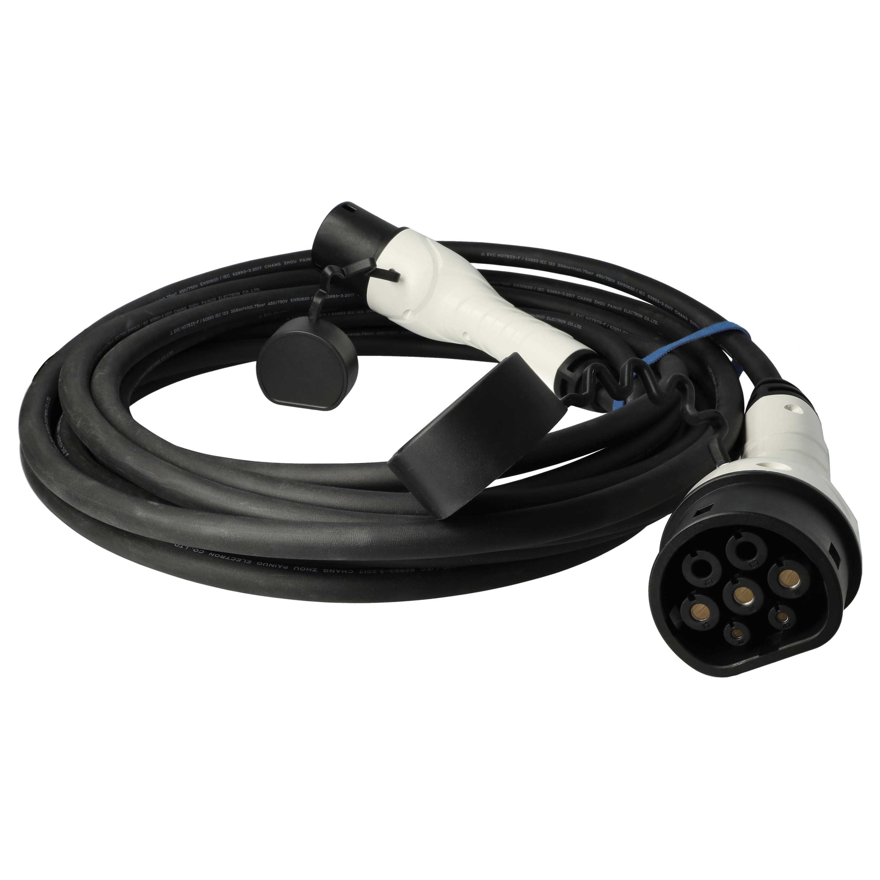 E-Auto Ladekabel Typ 2 zu Typ 2 - 32 A 1-phasig, 7 kW Mode 3, 10 m