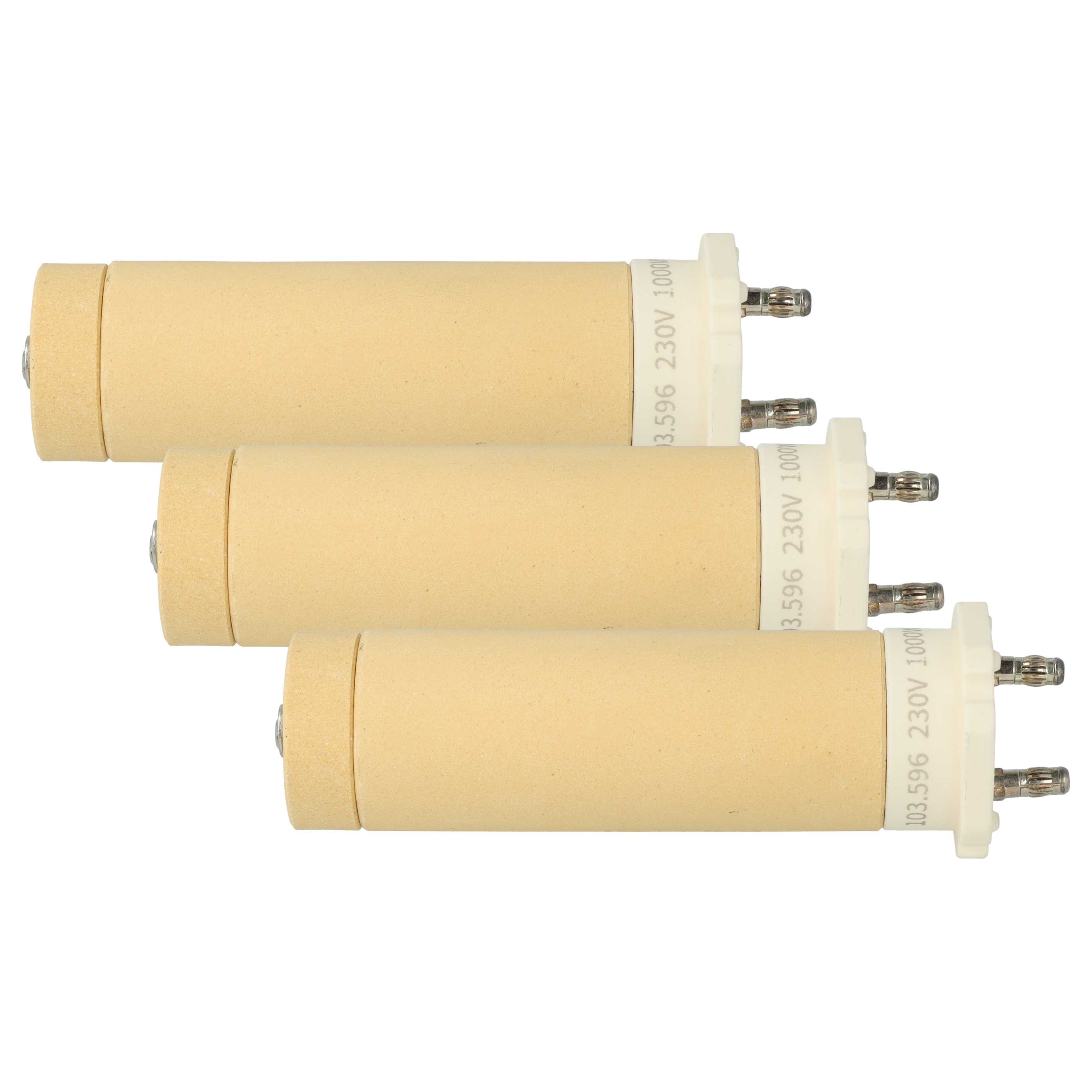 3x Elemento calefactor reemplaza Leister 103.596 para pistola de soldadura Leister - 1000W, 3 x 3cm