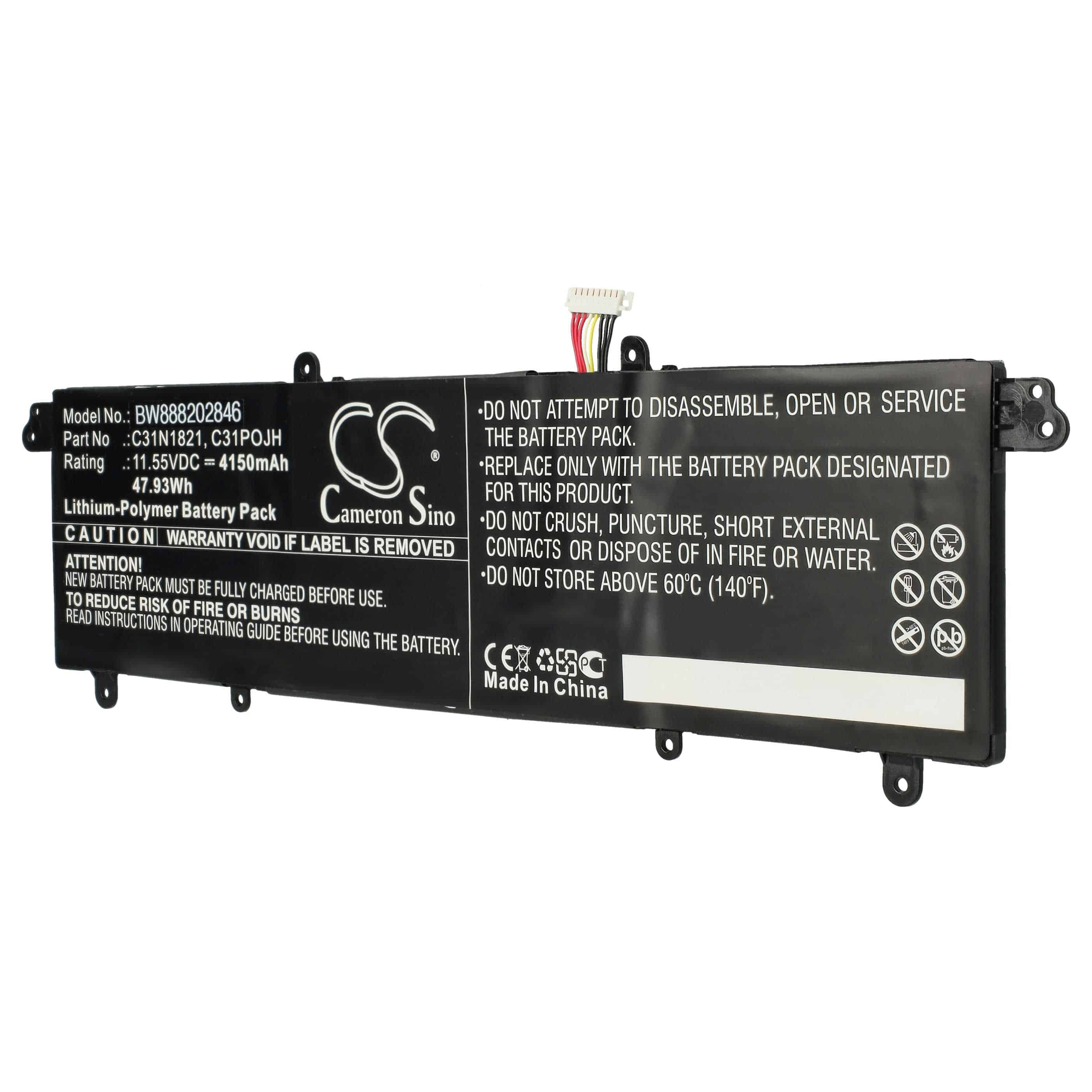 Akumulator do laptopa zamiennik Asus C31POJH, 0B200-03210100, C31N1821 - 4150 mAh 11,55 V LiPo