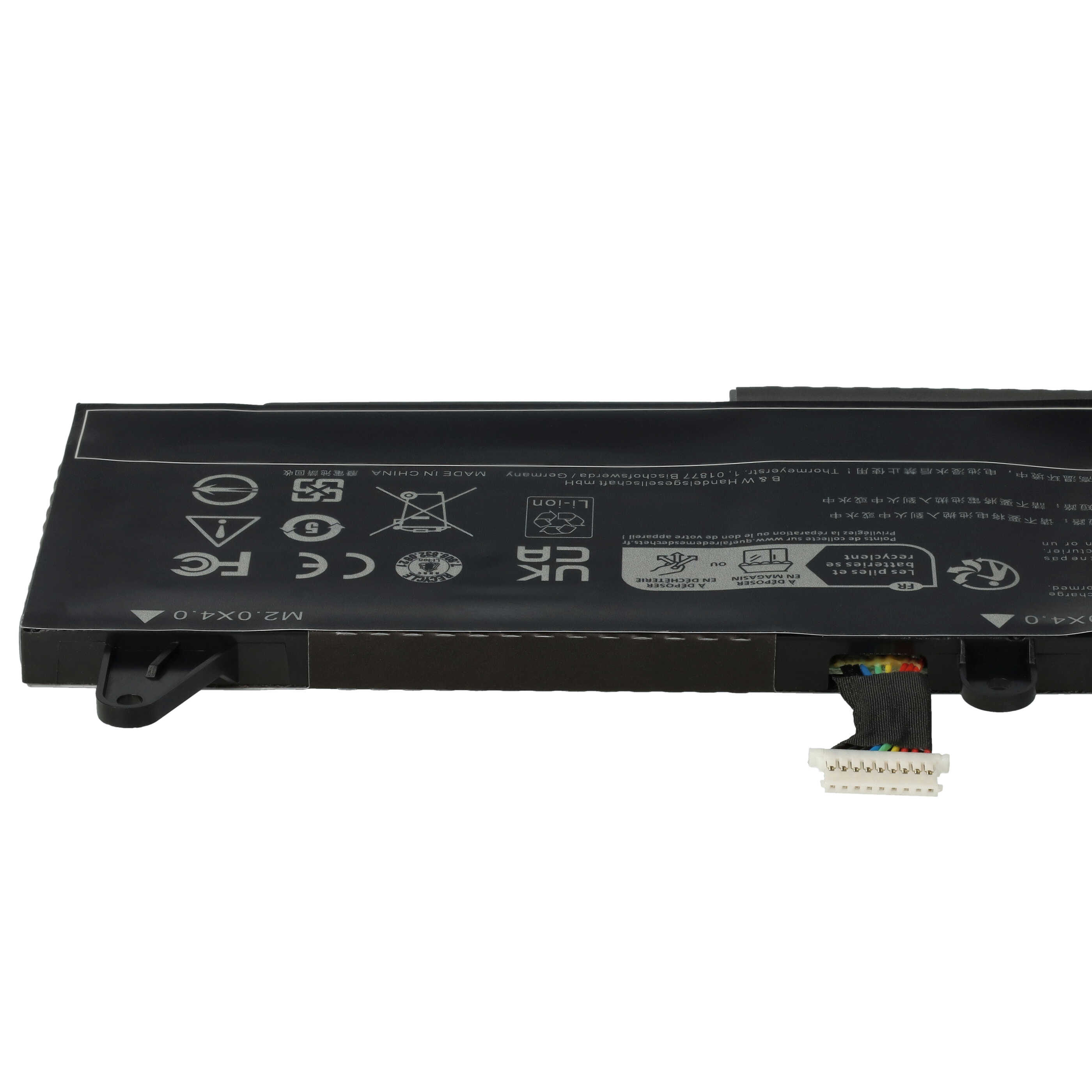 Notebook Battery Replacement for HP CC03XL (Typ B), CC03056XL-PL, CC03056XL - 4400 mAh 11.55 V Li-polymer