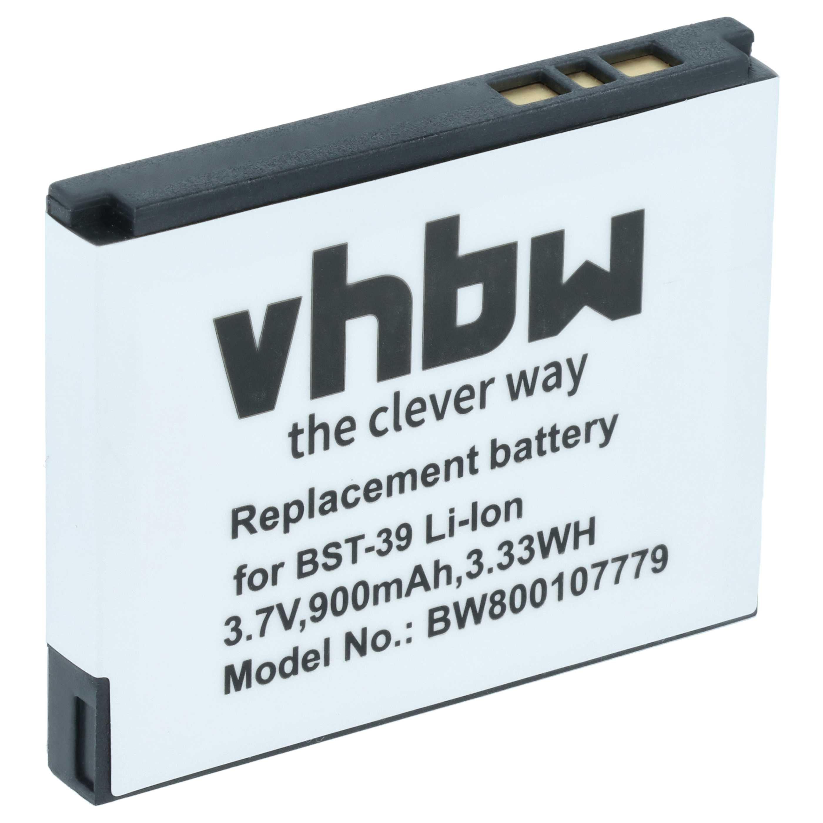 Akumulator do telefonu smartfona zamiennik Sony-Ericsson BST-39 - 900 mAh 3,7 V Li-Ion