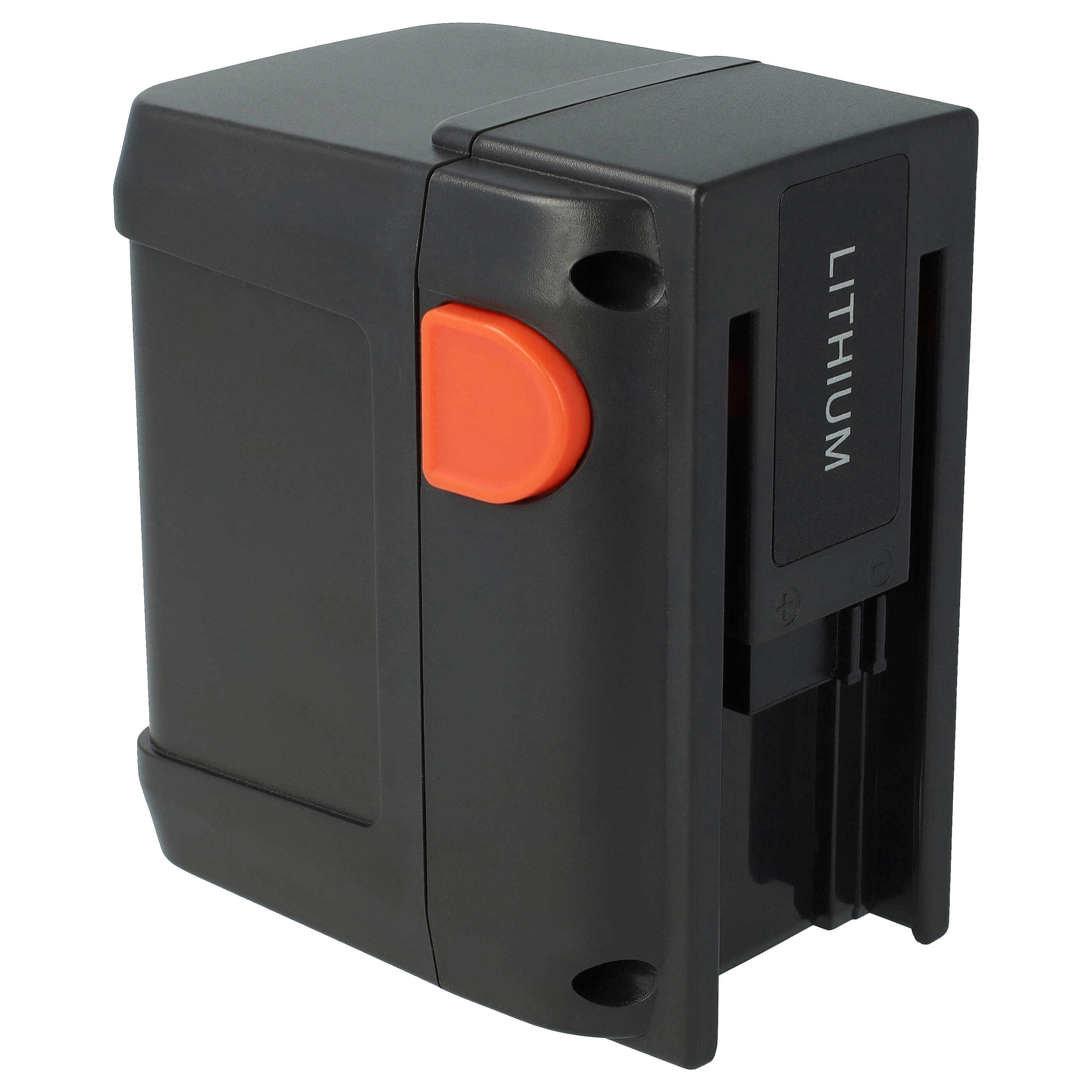 2x Battery replaces Gardena 8835, 8839, 8839-20, 8835-20, 8835-U, 8835-00.701.00 - 3000 mAh 18 V Li-Ion, black