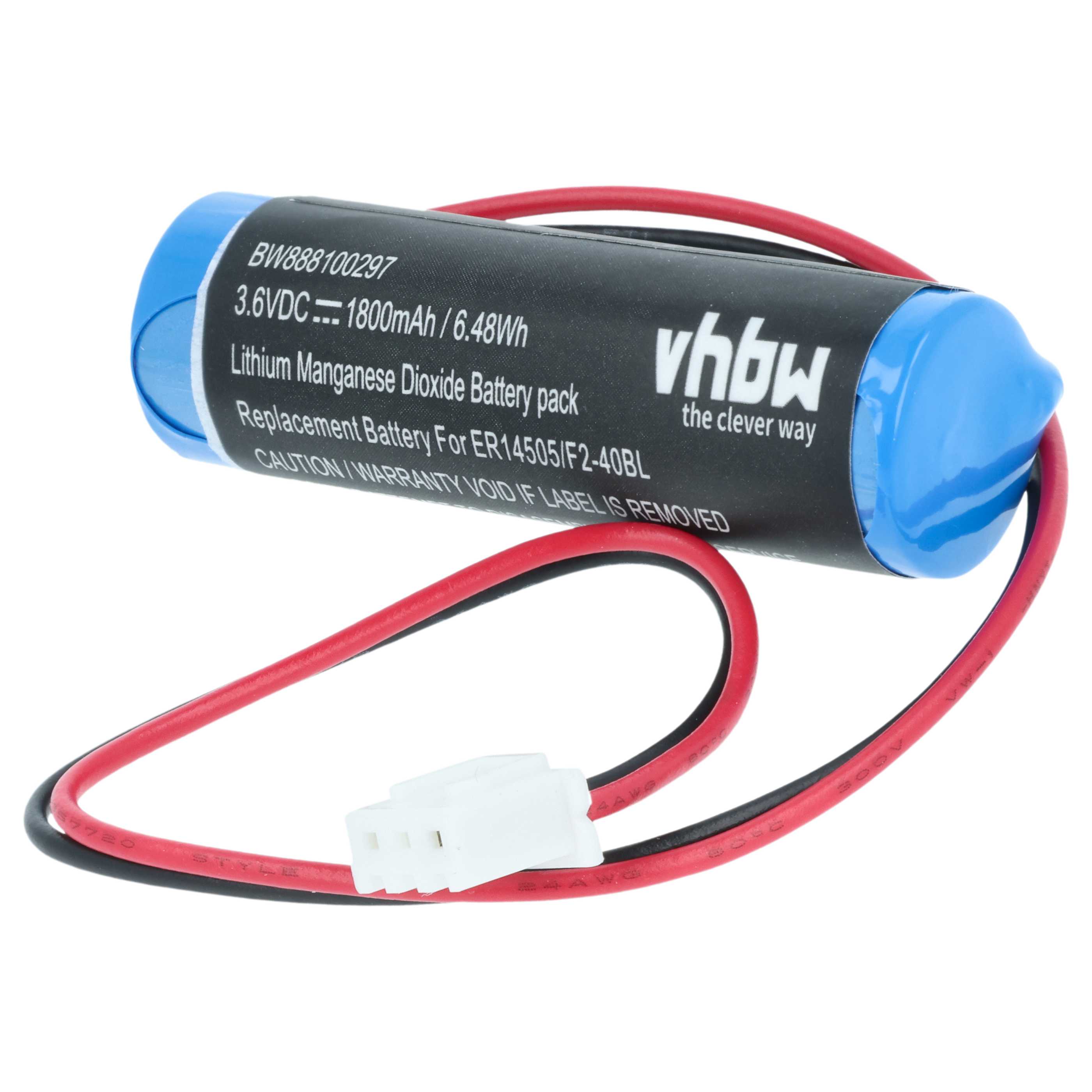 Bateria do PLC programowalnego sterownika zamiennik Mitsubishi F2-40BL, FX2N-48M - 1800 mAh 3,6 V Li-SOCl2
