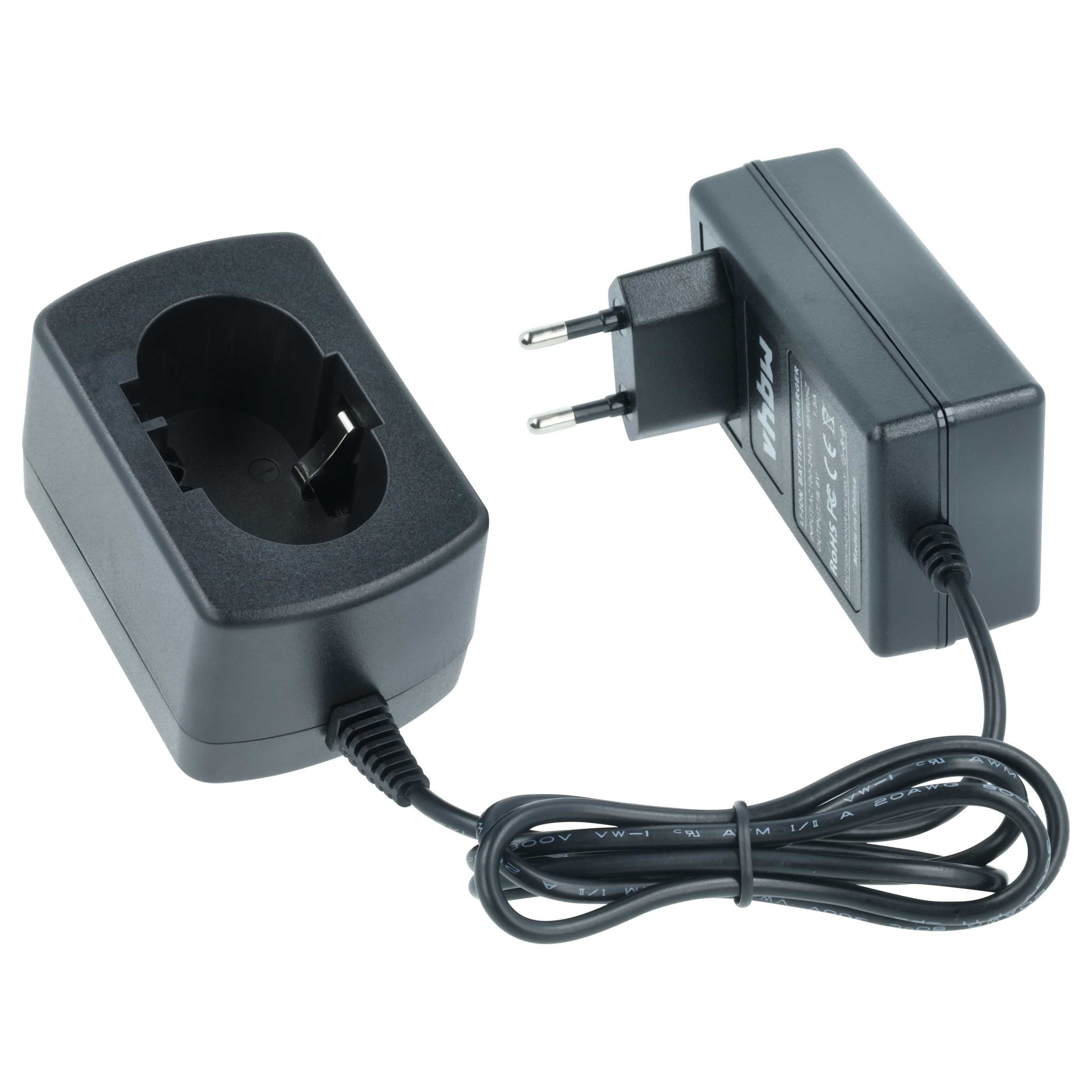 1x caricatore, 1x batteria 2 Ah utensile