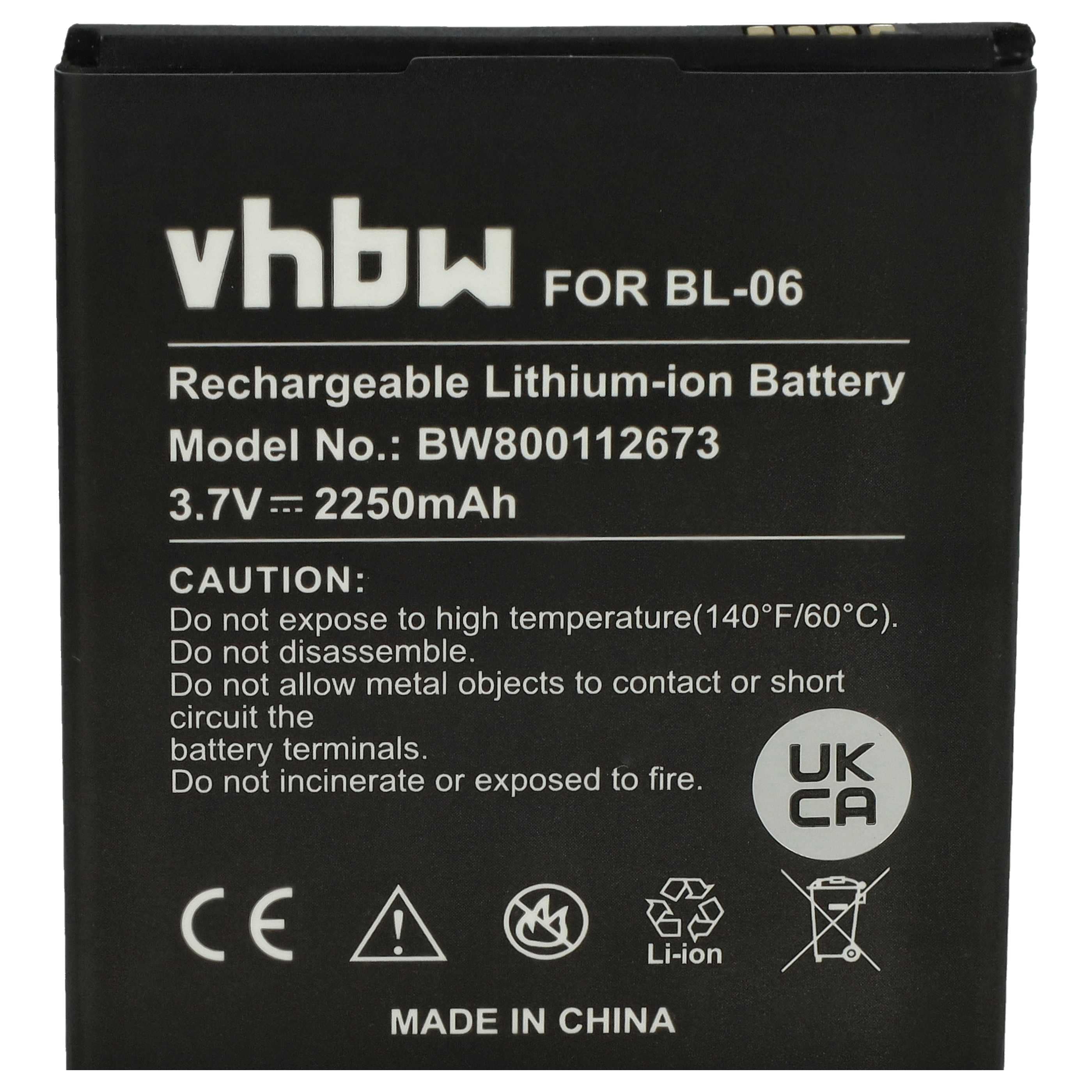 Akumulator do telefonu smartfona zamiennik BL-06 - 2250 mAh 3,7 V Li-Ion