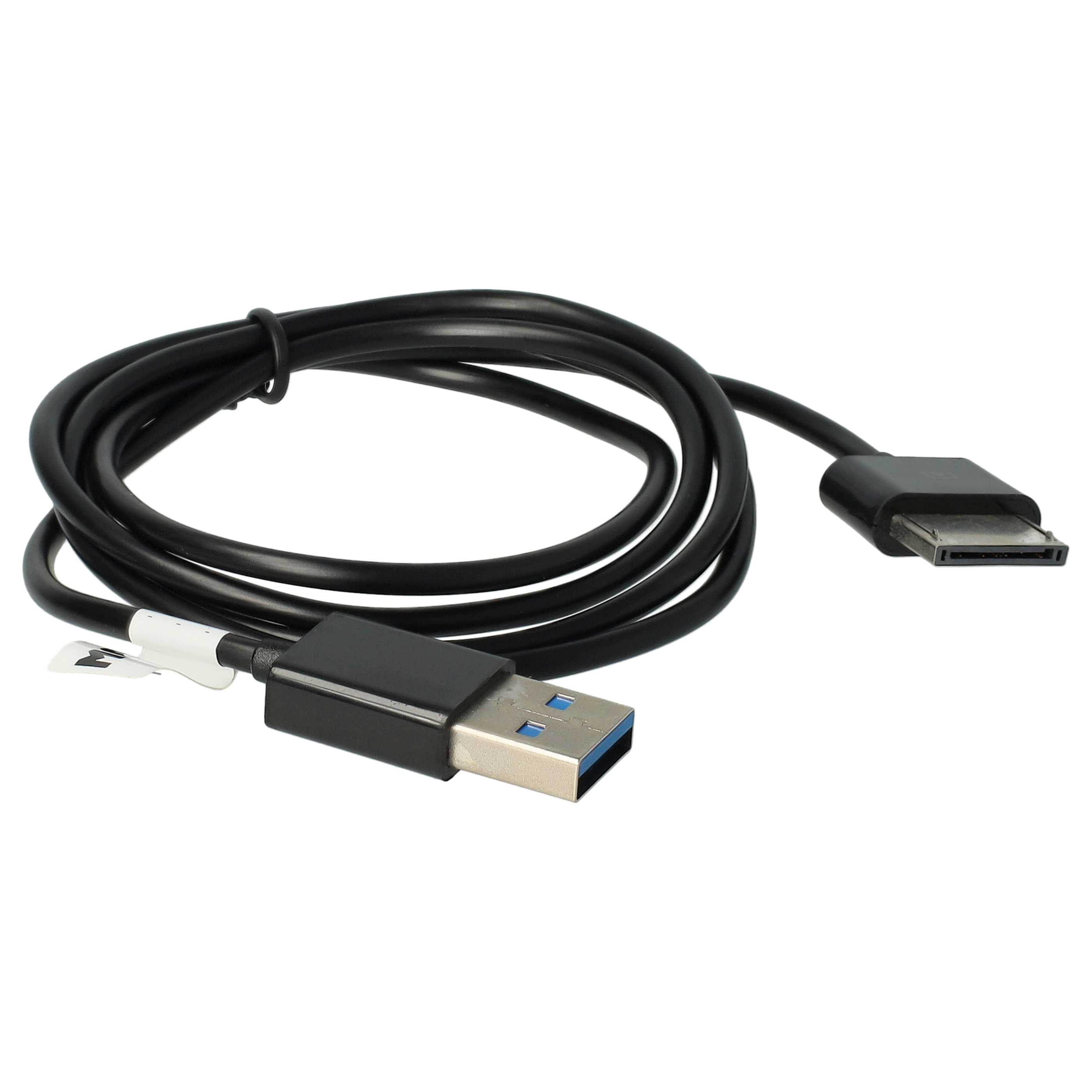 Cable de datos USB para tablet Asus Transformer Pad Infinity - cable de carga 2en1, 100cm