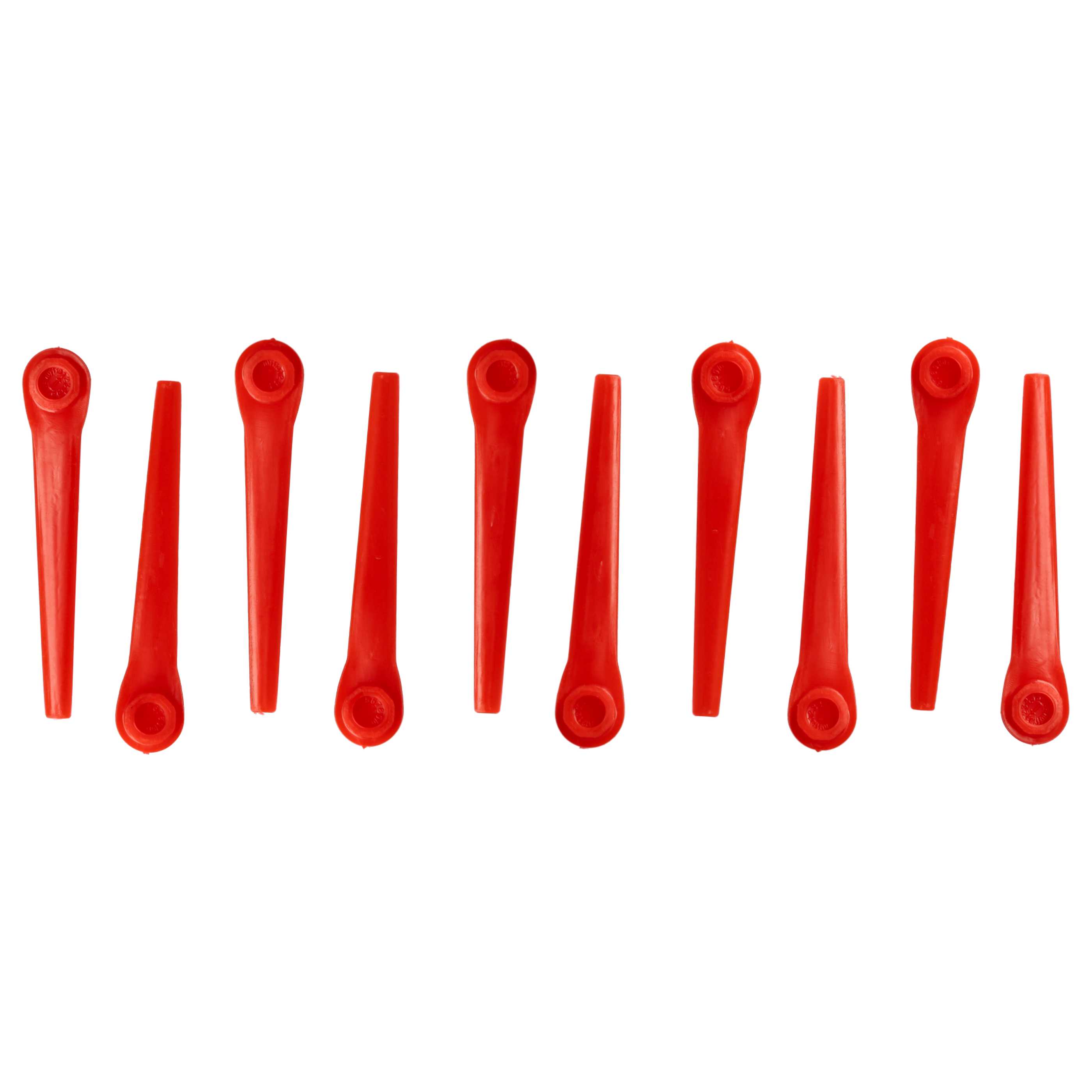 10x Lames remplace Gardena RotorCut 5368-20 pour débroussailleuse – Couteaux plastique, Orange