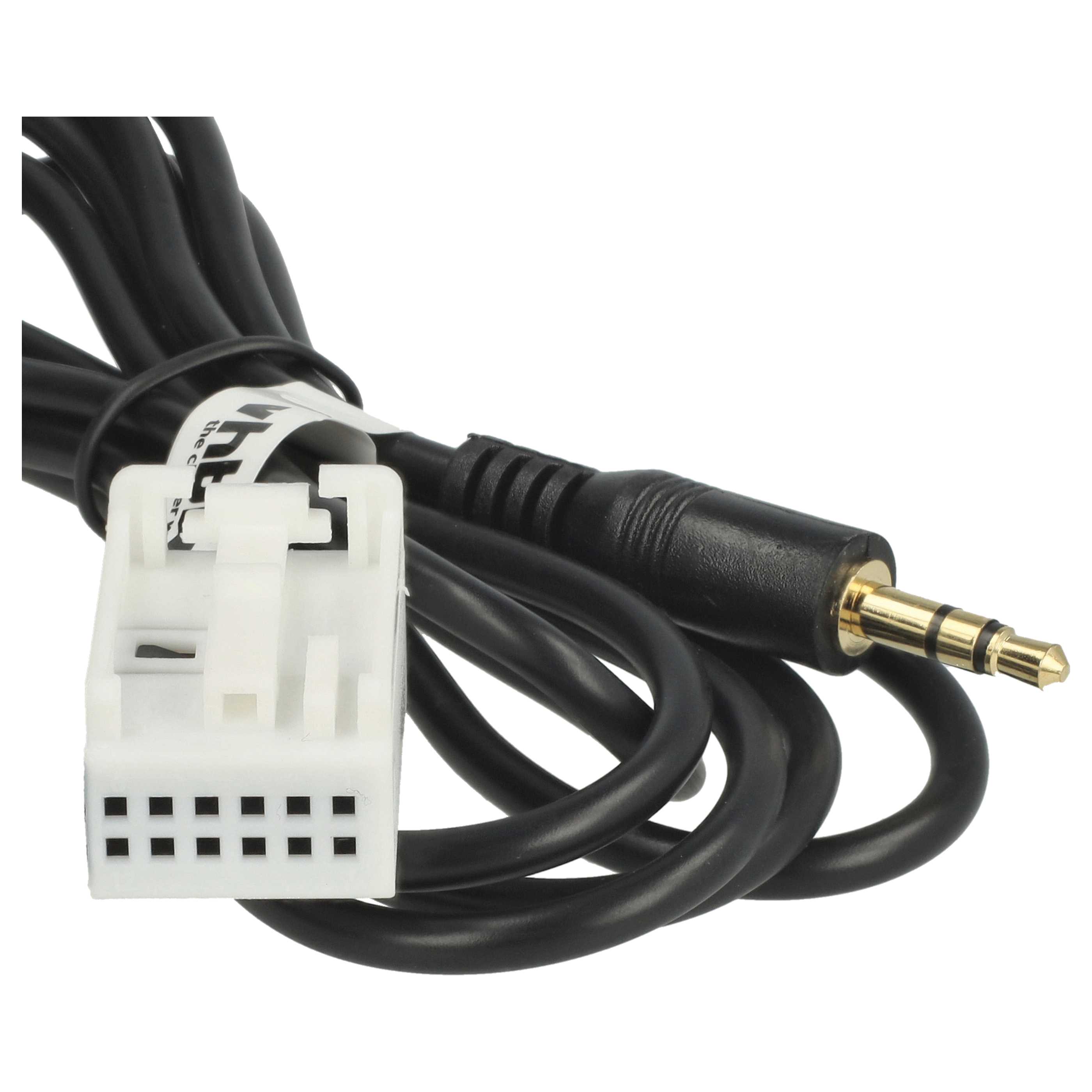 AUX Audio Adapter Cable for RCD210 VW Car Radio etc. - 120cm