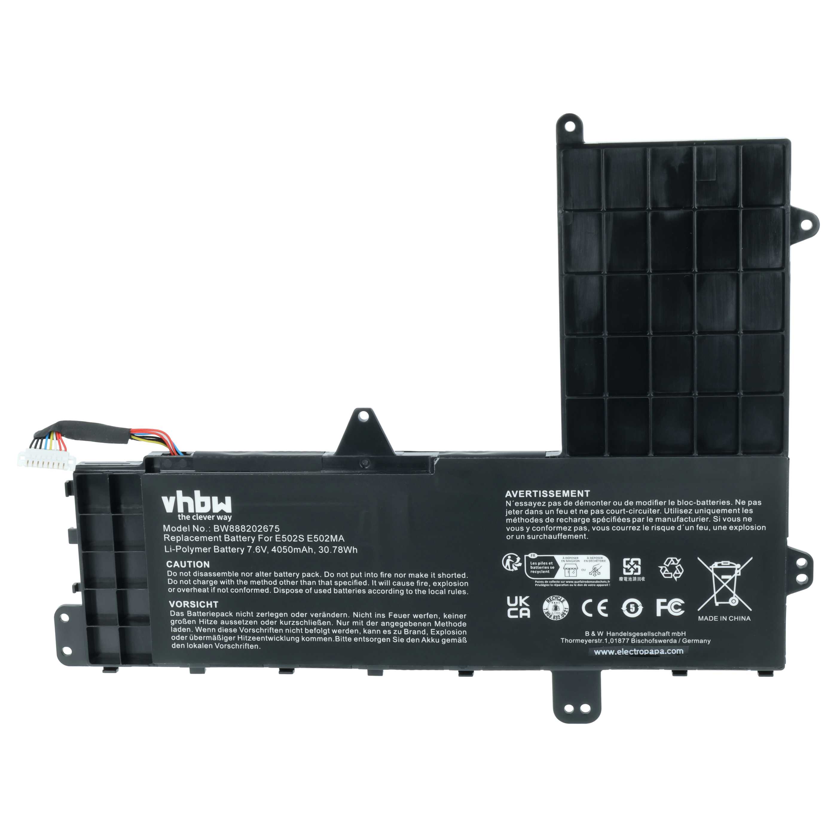Akumulator do laptopa zamiennik Asus 0B200-01430700, 0B200-01430600, 0B200-01430800 - 4050 mAh 7,6 V LiPo
