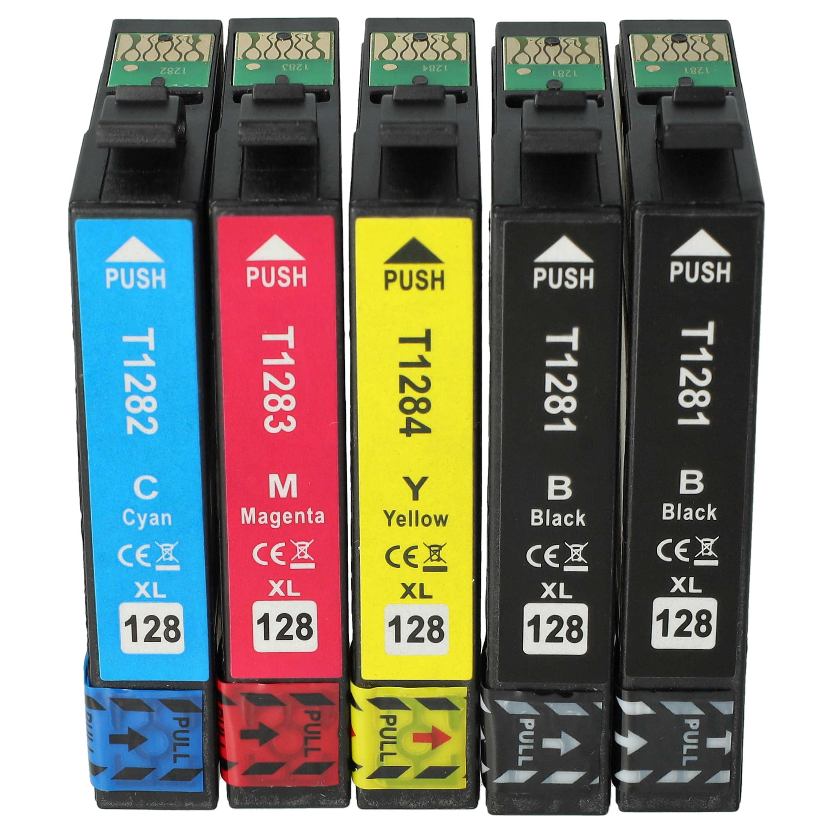 5x Tintenpatronen passend für BX300 Epson Stylus BX300 Drucker - B/C/M/Y