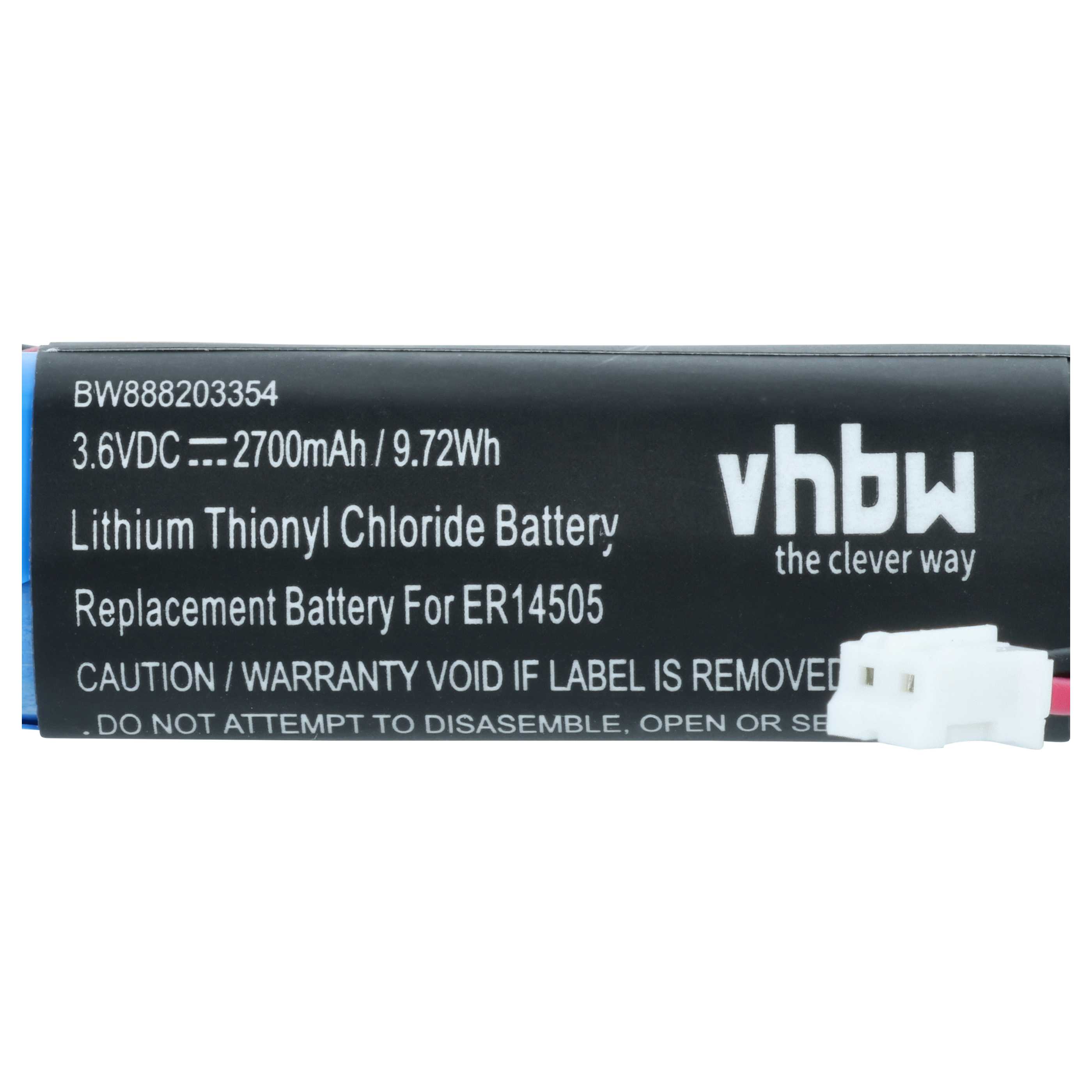 Gas Detector Battery replaces Dräger 8326856, 8326186 - 2700 mAh 3.6 V Li-SOCl2
