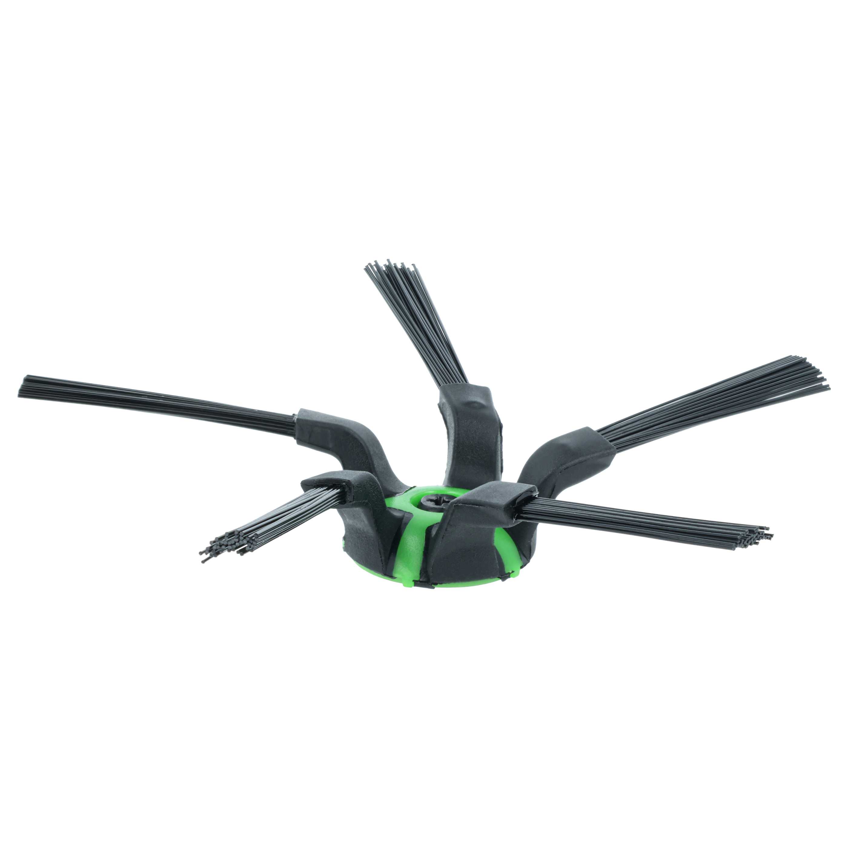 3x Side Brush suitable for iRobot Roomba s9, s9 Plus, 9150, 9550 Robot Vacuum Cleaner - 5-armed, black, green