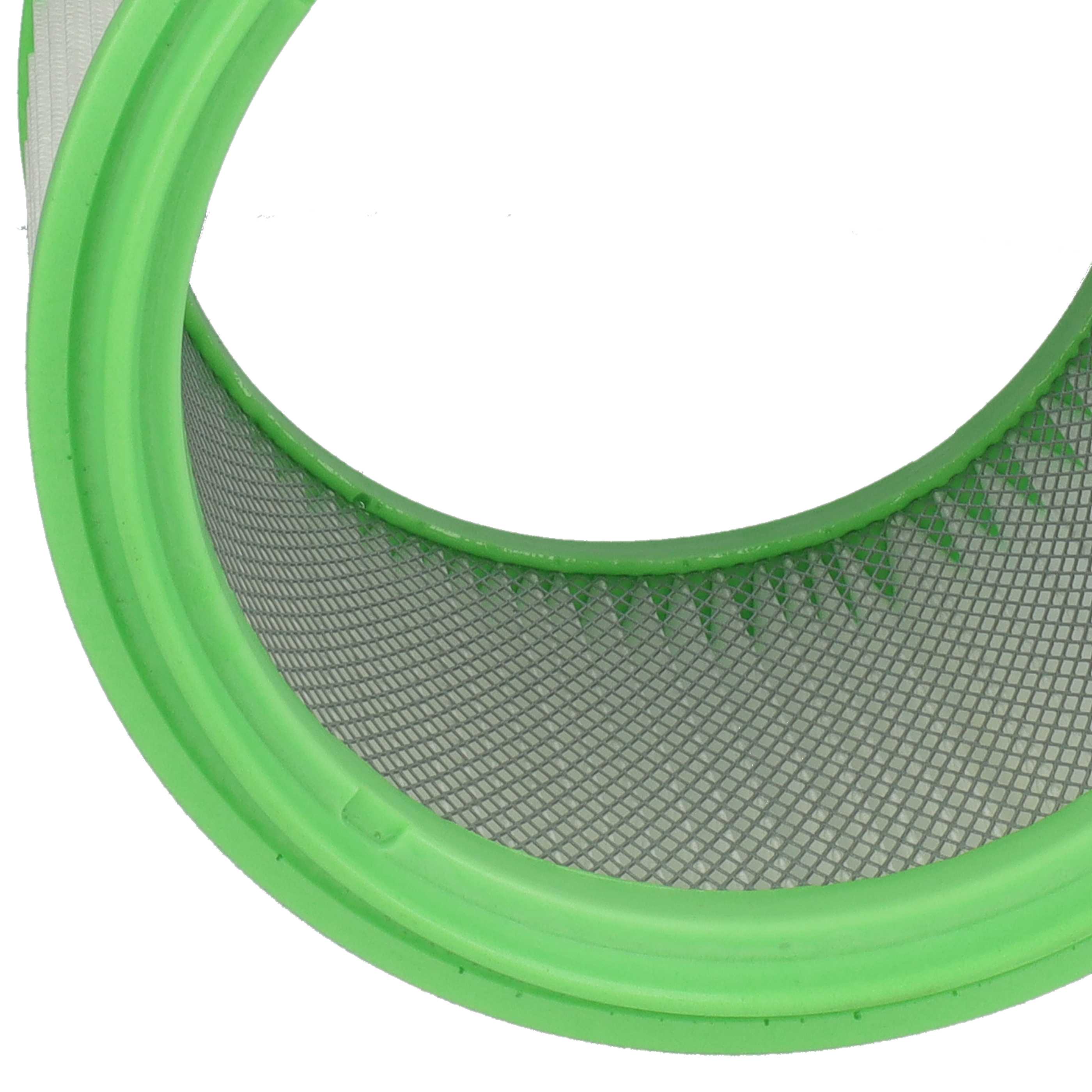 2x cartridge filter replaces Makita 413525 for Gisowatt Vacuum Cleaner, white / green